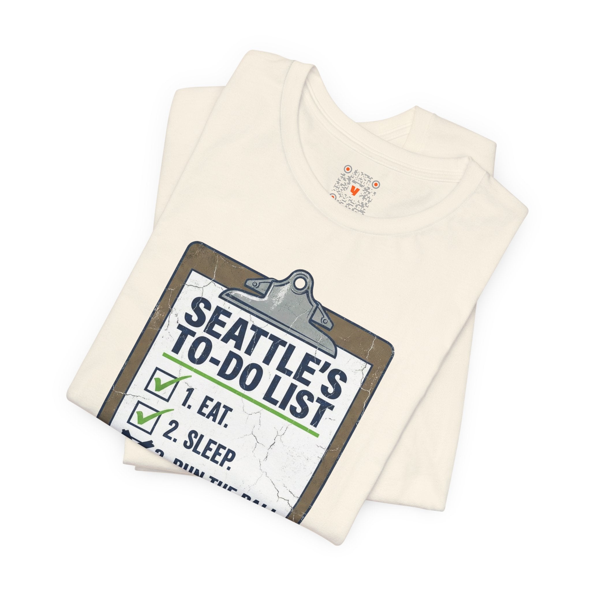 Seattle's To-Do List Tee — "Eat. Sleep. Run the ball at the 1." Football Fan Shirt