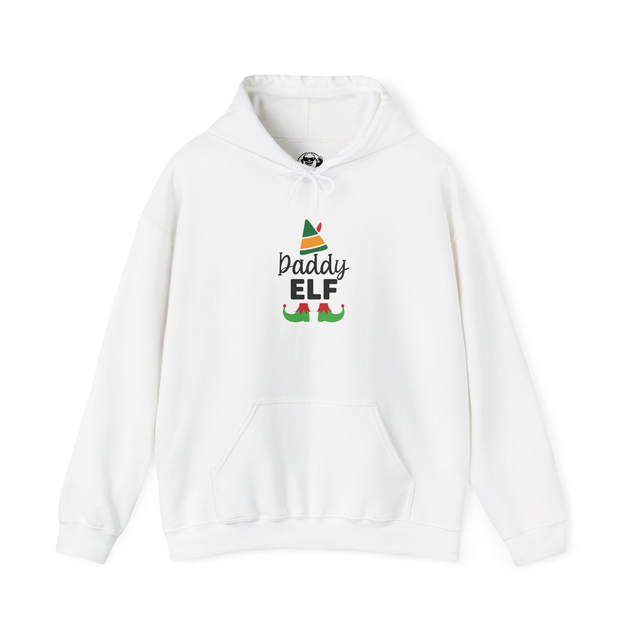 Daddy Elf Hoodie – Cute Christmas Elf Hat & Shoes Holiday Sweatshirt