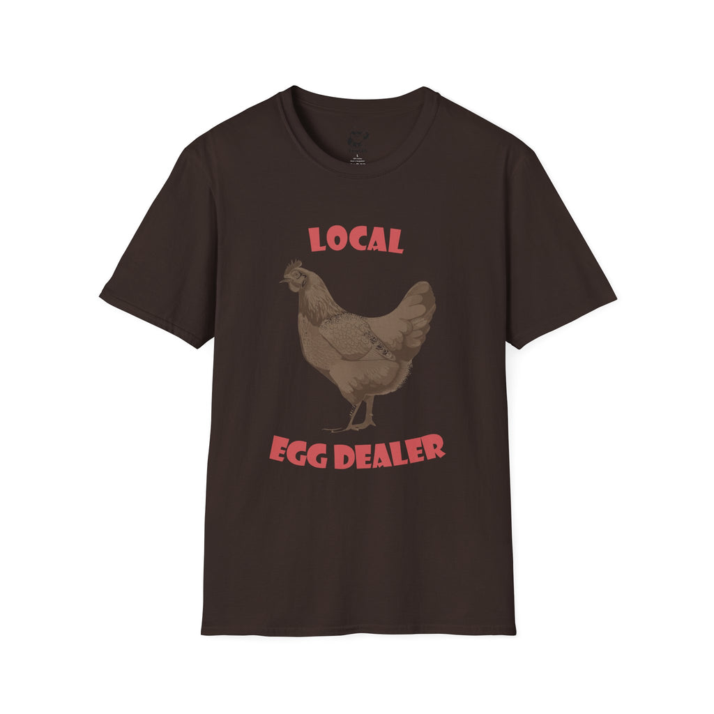 Local Egg Dealer T-Shirt — Funny Chicken Farm Tee for Farmers & Homesteaders
