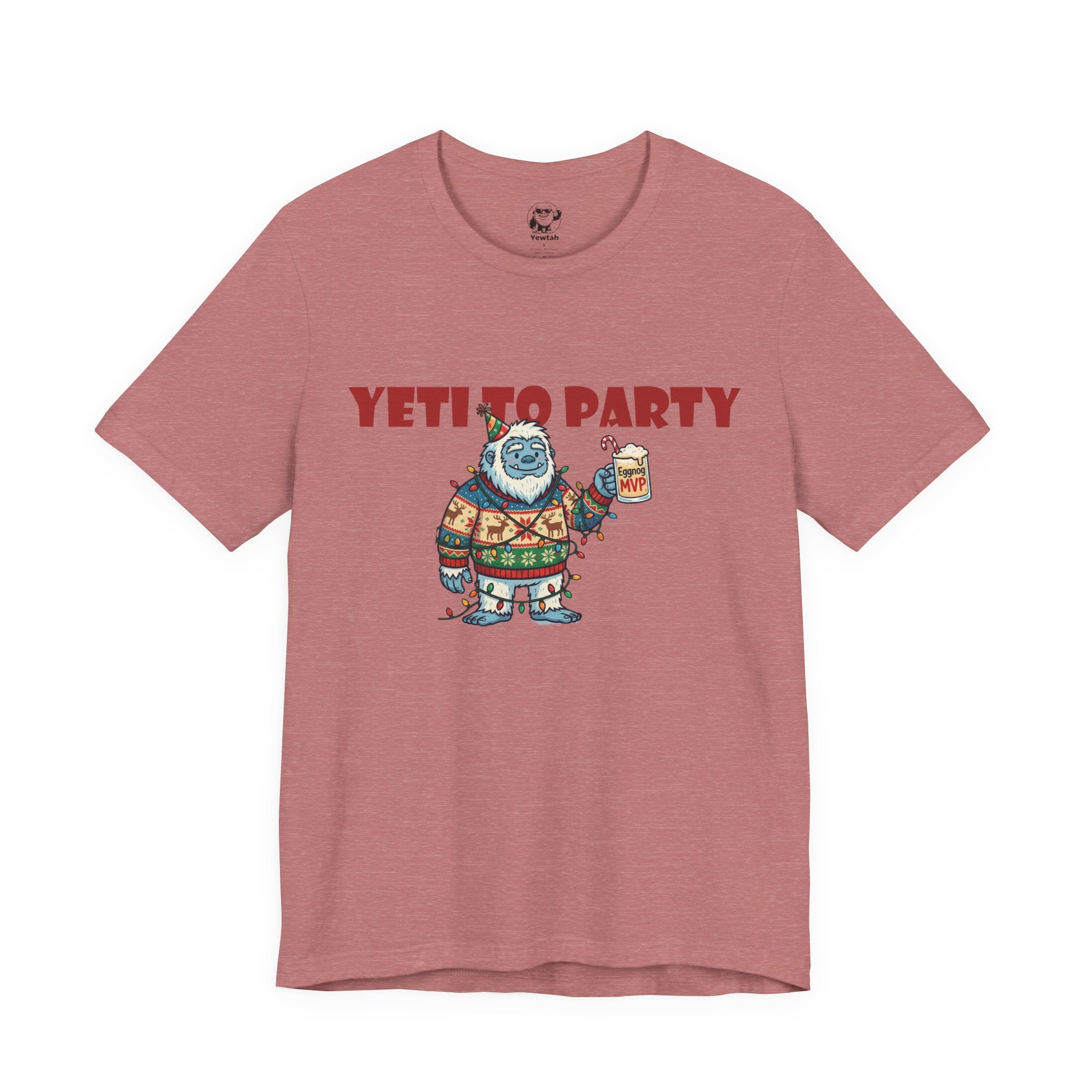 Yeti To Party T-Shirt — Funny Holiday Yeti Holding Beer Graphic Tee
