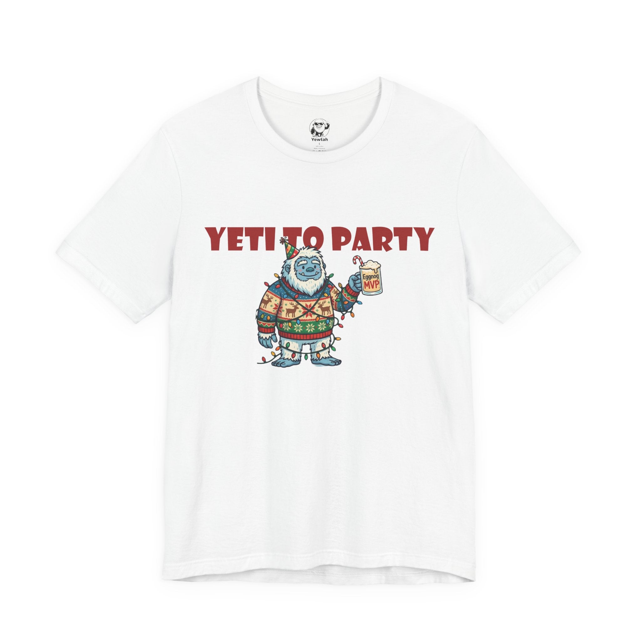 Yeti To Party T-Shirt — Funny Holiday Yeti Holding Beer Graphic Tee