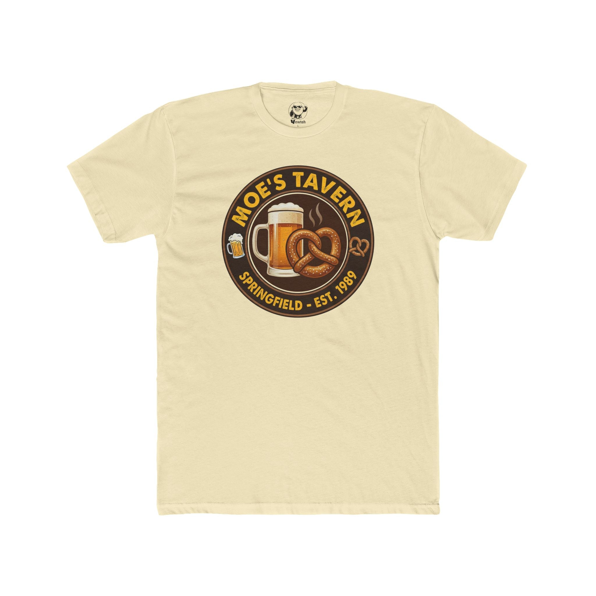 Moe's Tavern Logo T-Shirt — Springfield Pub Beer & Pretzel Tee