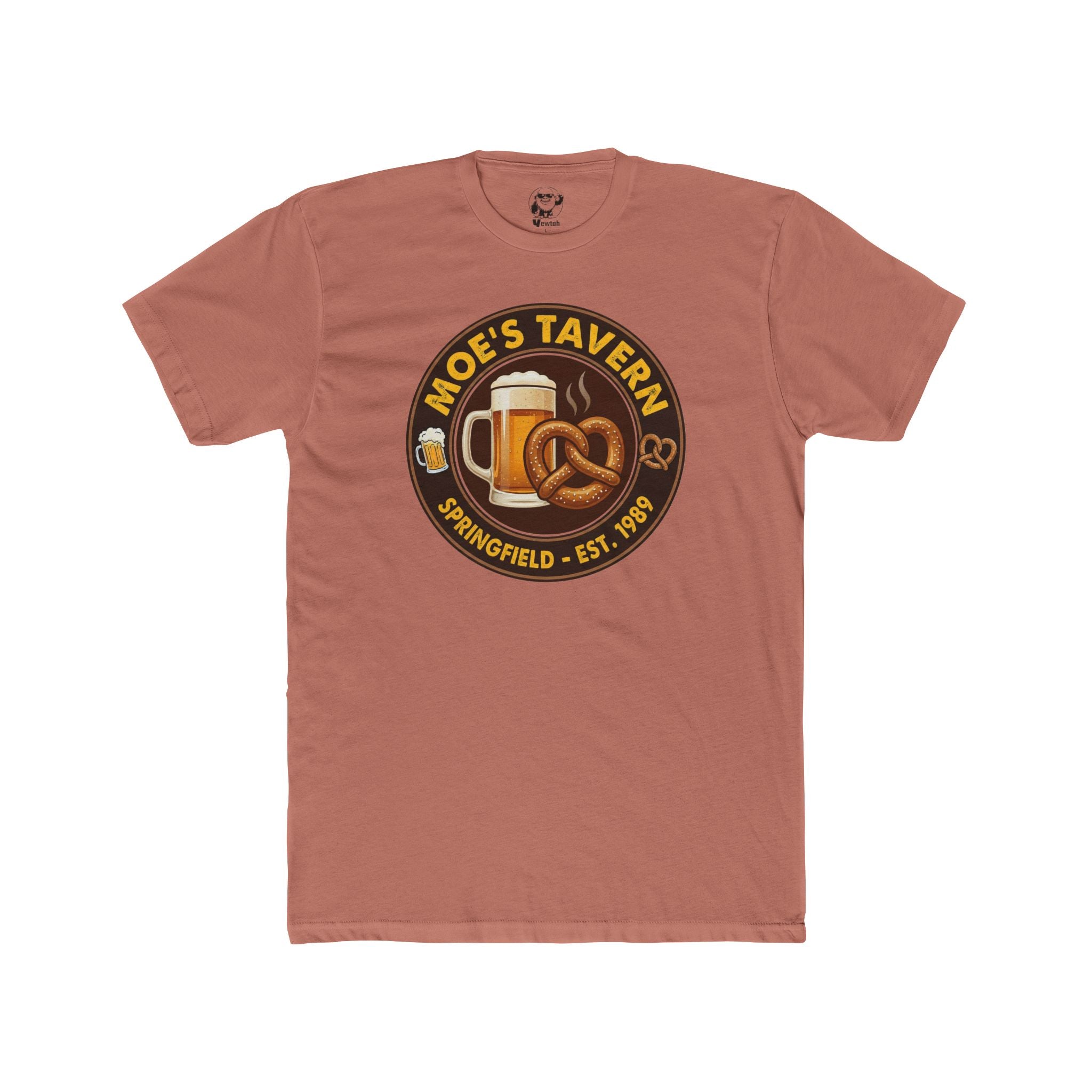 Moe's Tavern Logo T-Shirt — Springfield Pub Beer & Pretzel Tee