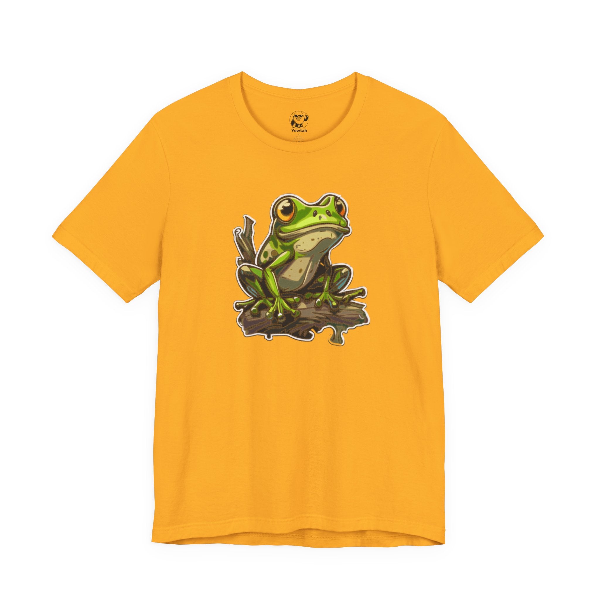 Frog Illustration Tee — Green Tree Frog Graphic T-Shirt