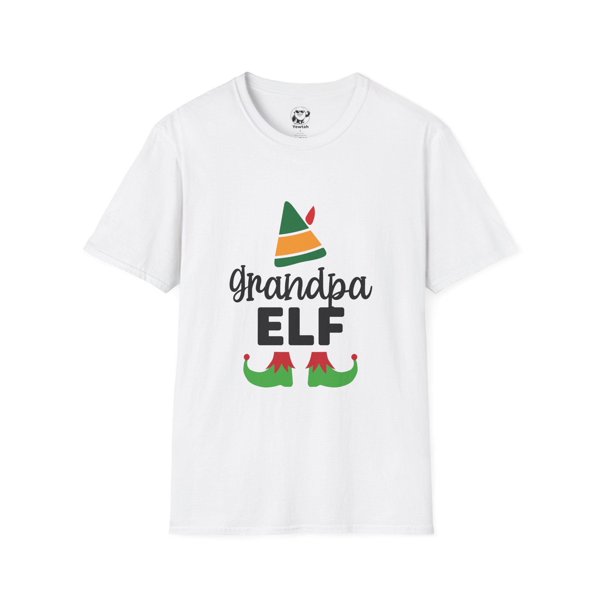 Grandpa Elf Christmas T-Shirt — Holiday Family Matching Tee