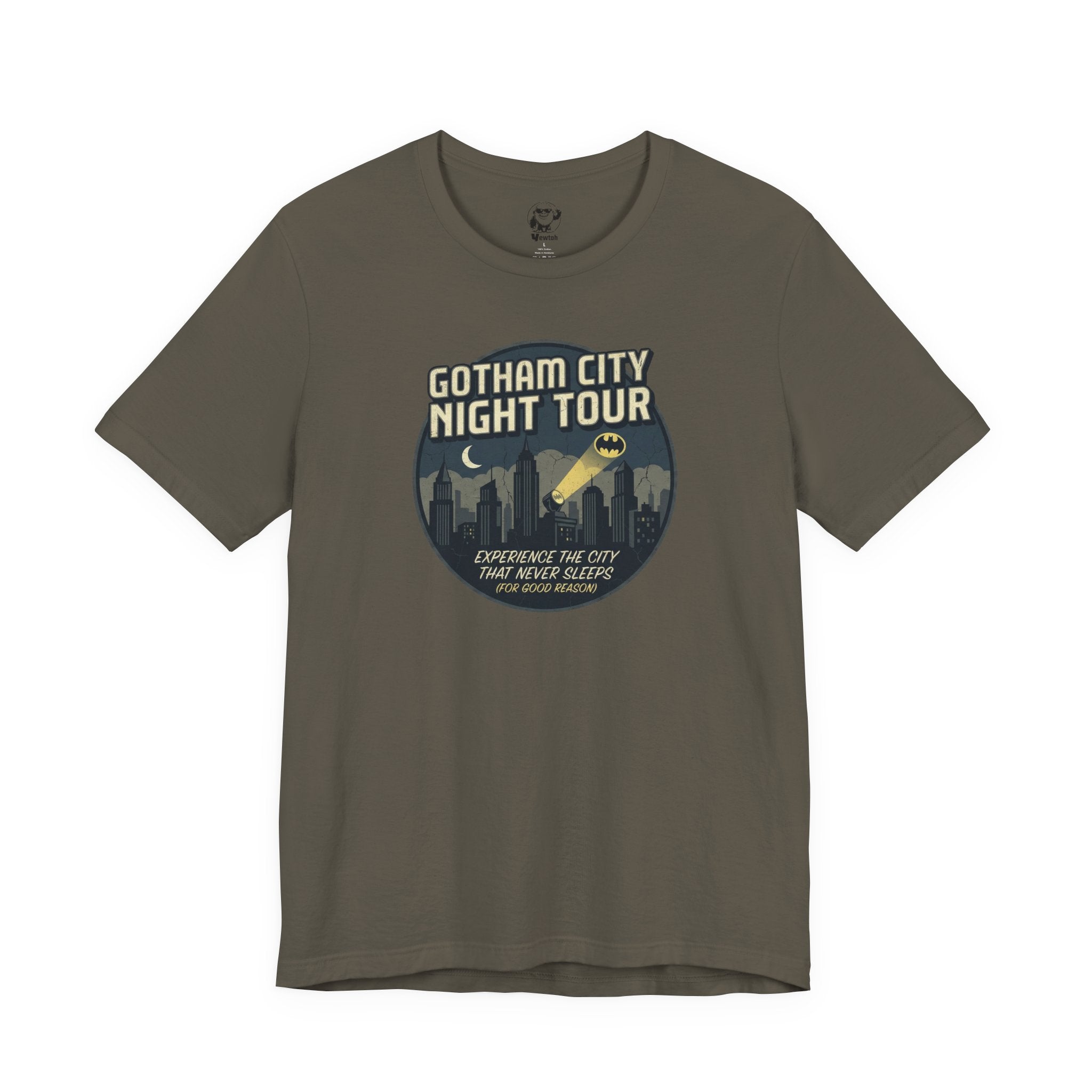 Gotham City Night Tour T‑Shirt — 'Gotham City Night Tour: Discover the City That Never Sleeps' Graphic Tee