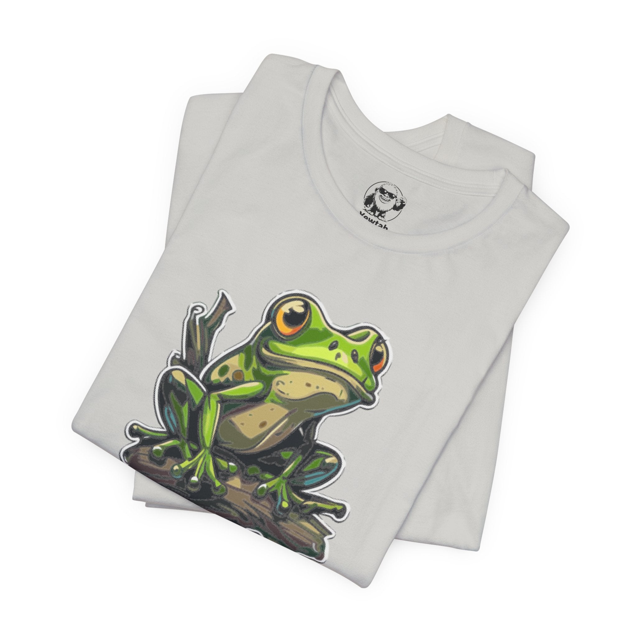 Frog Illustration Tee — Green Tree Frog Graphic T-Shirt