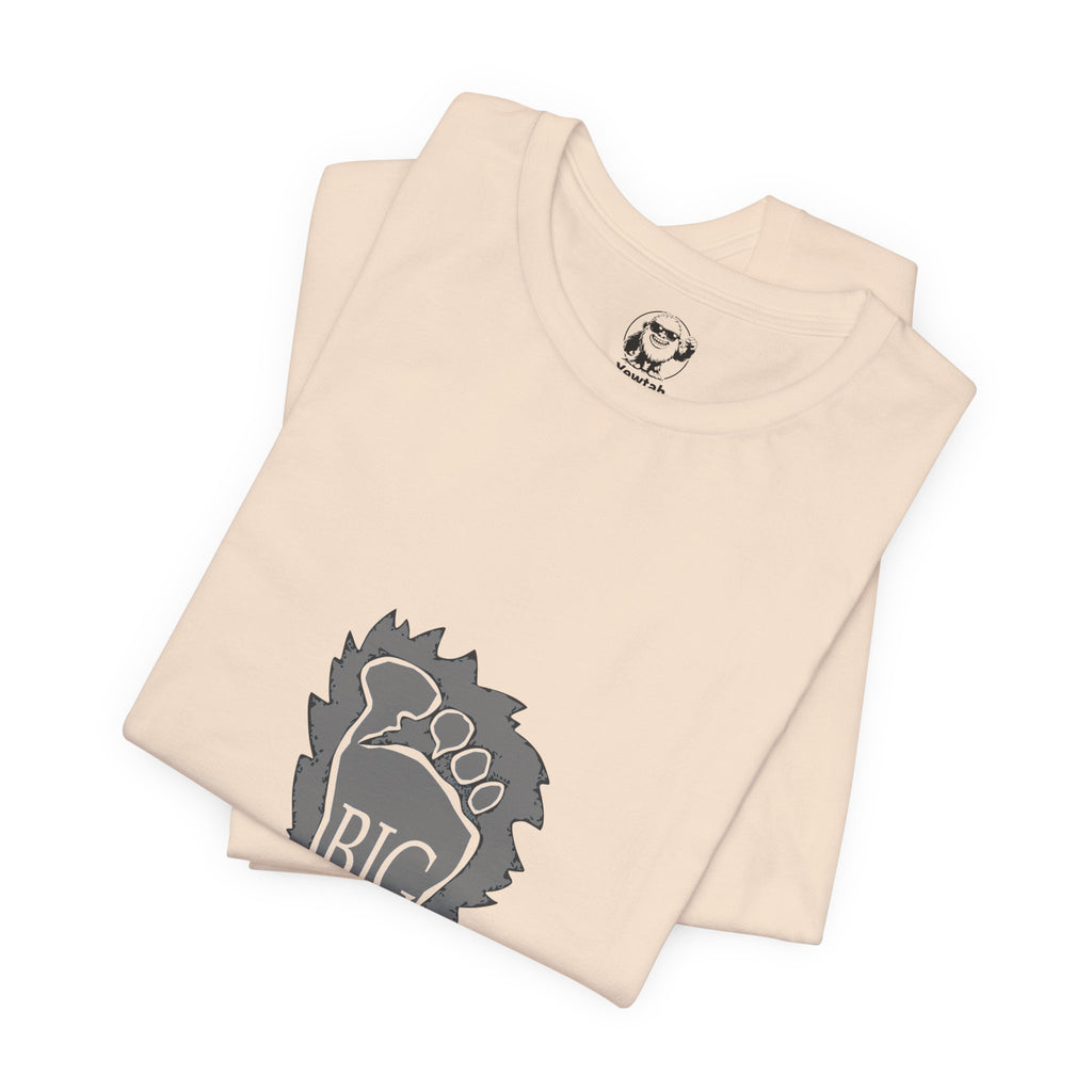 Bigfoot Footprint Graphic Tee — Novelty Sasquatch T‑Shirt