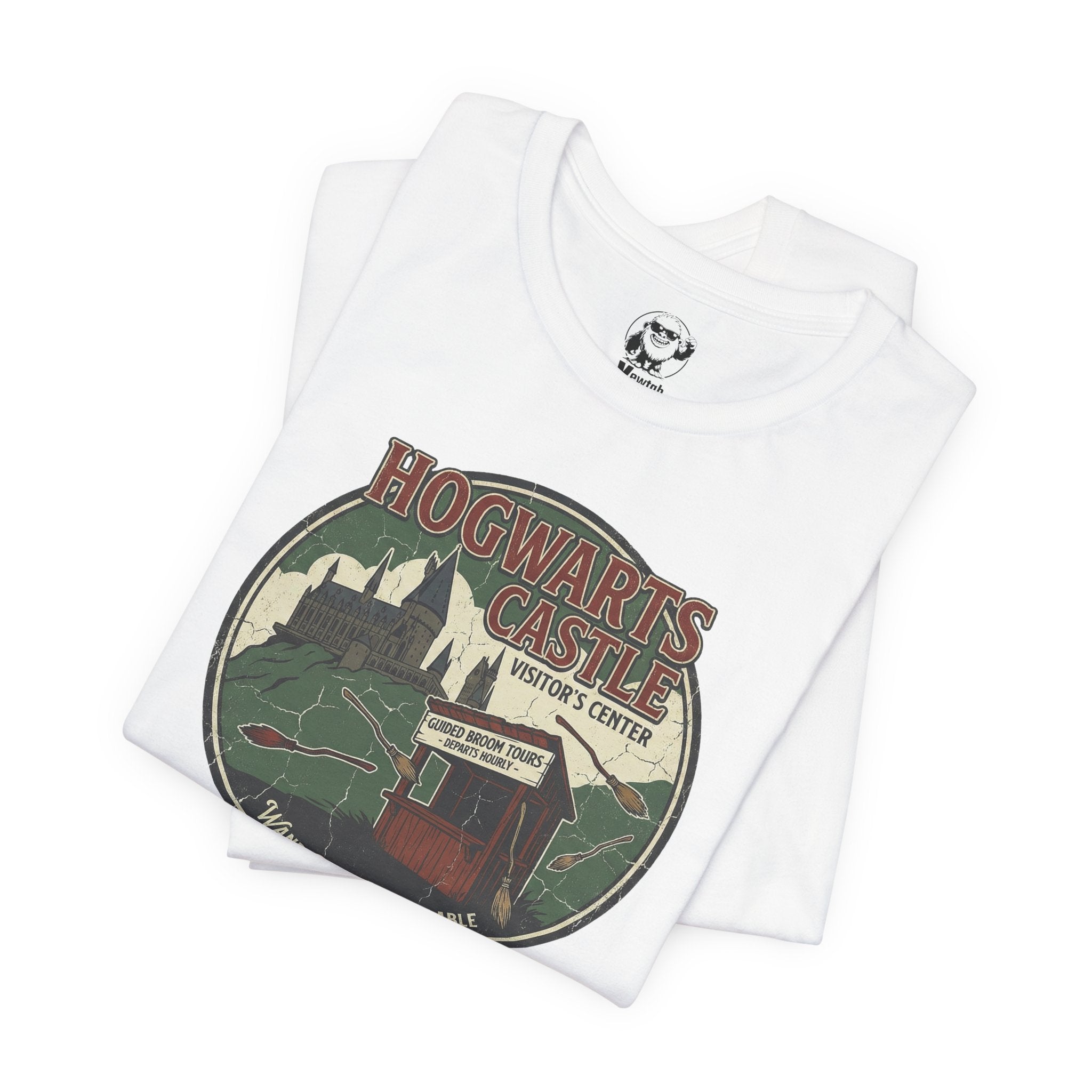 Hogwarts Castle Vintage Travel Tee — "Hogwarts Castle Visitor Center" Graphic T-Shirt