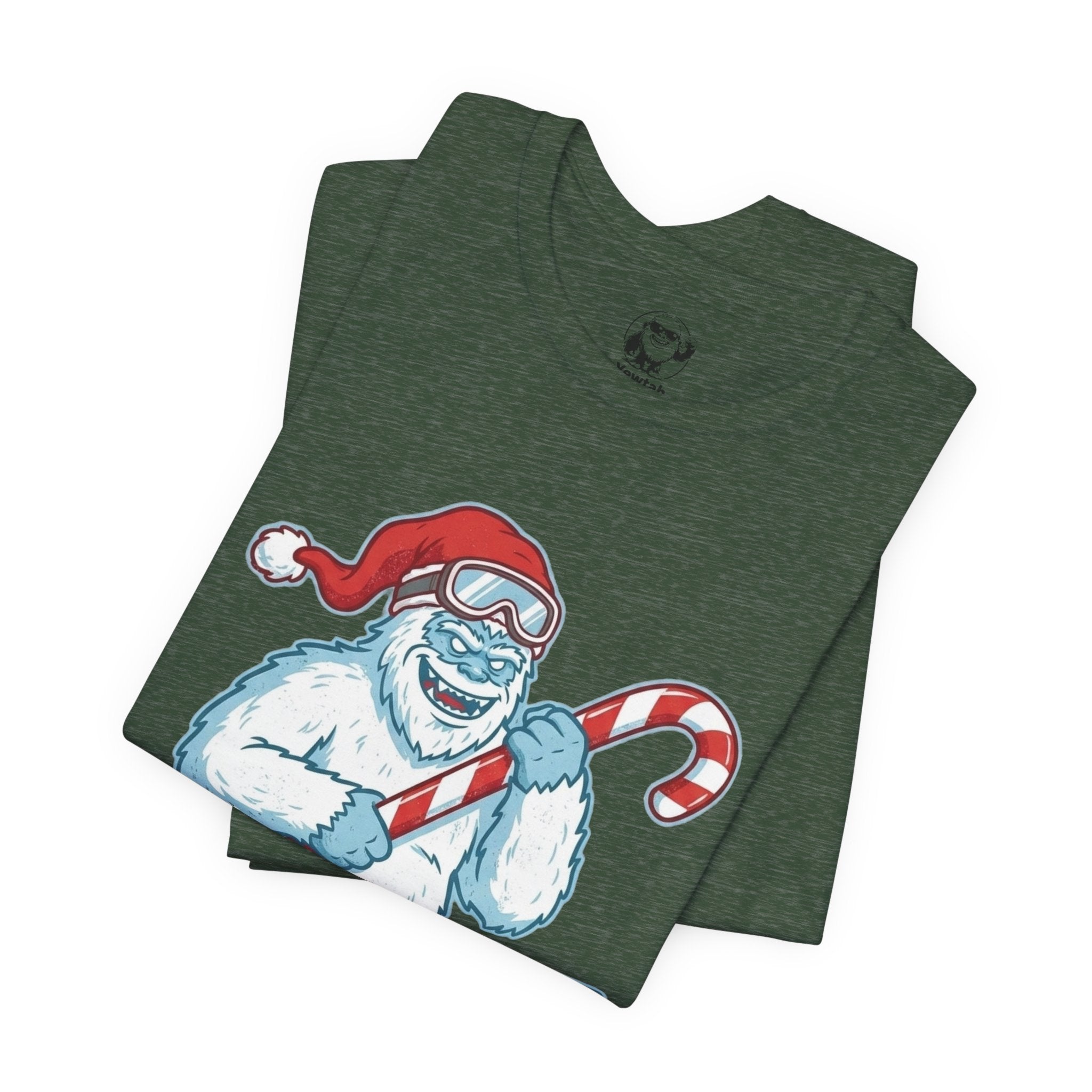 Sleighin' It Yeti Tee — Funny Christmas Graphic T-Shirt
