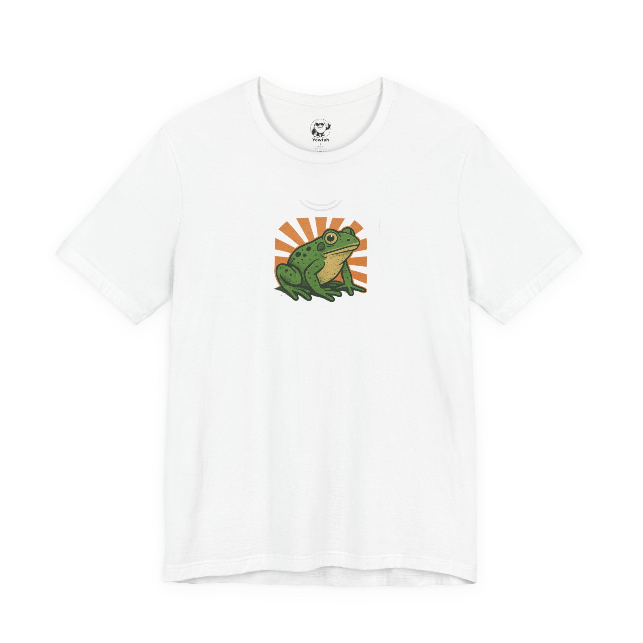 Frog Sunrise T‑Shirt — Retro Green Frog Graphic Tee