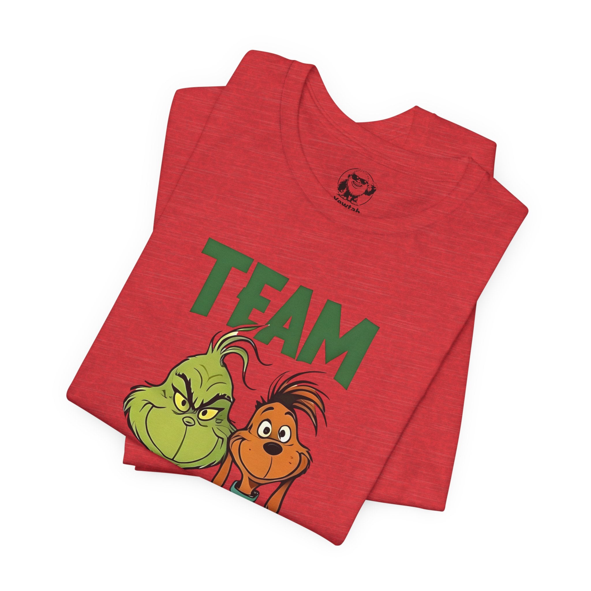 Team Grinch Tee — Funny Holiday Christmas T-Shirt with Grinch & Max Design