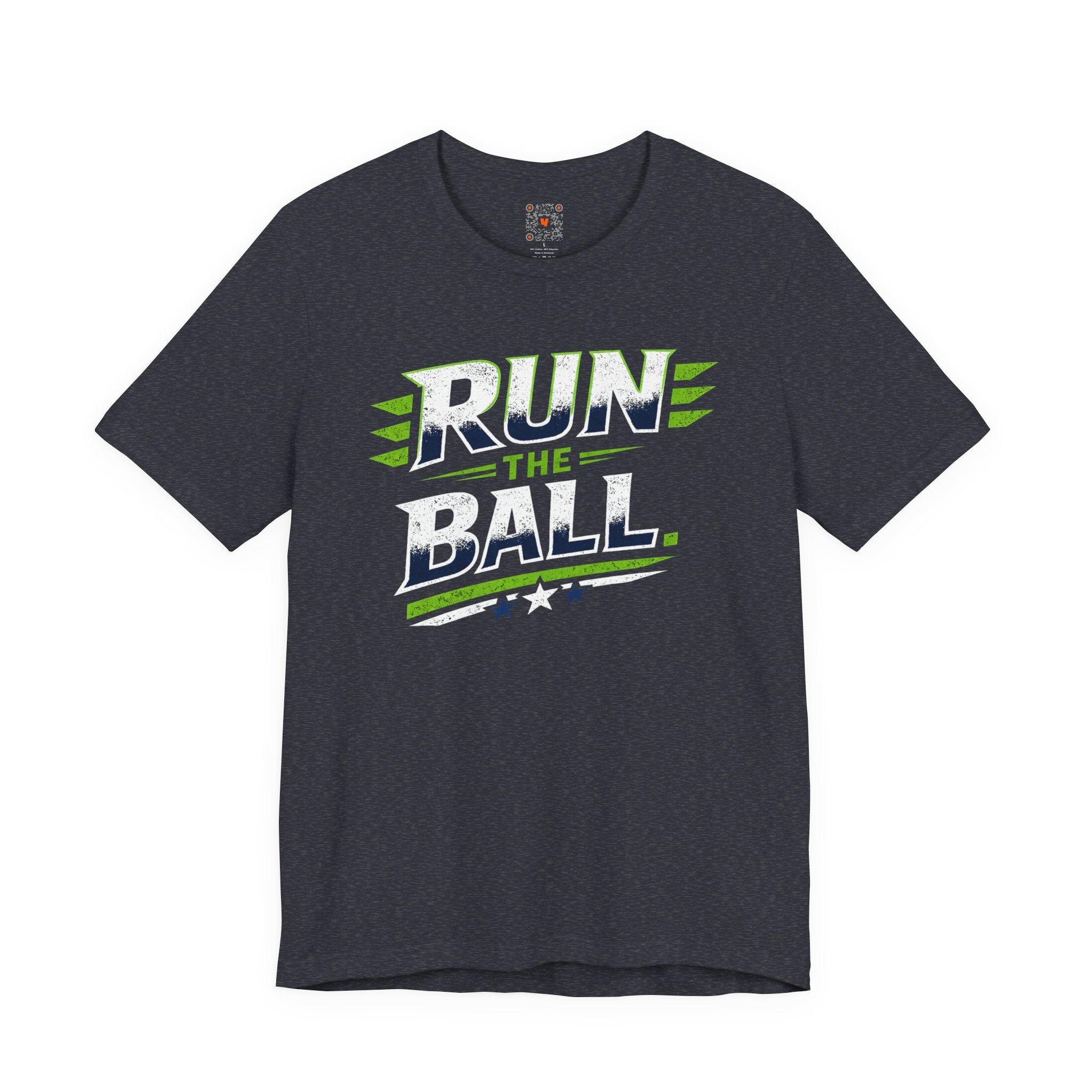 Run The Ball Football T-Shirt - Game Day Tee