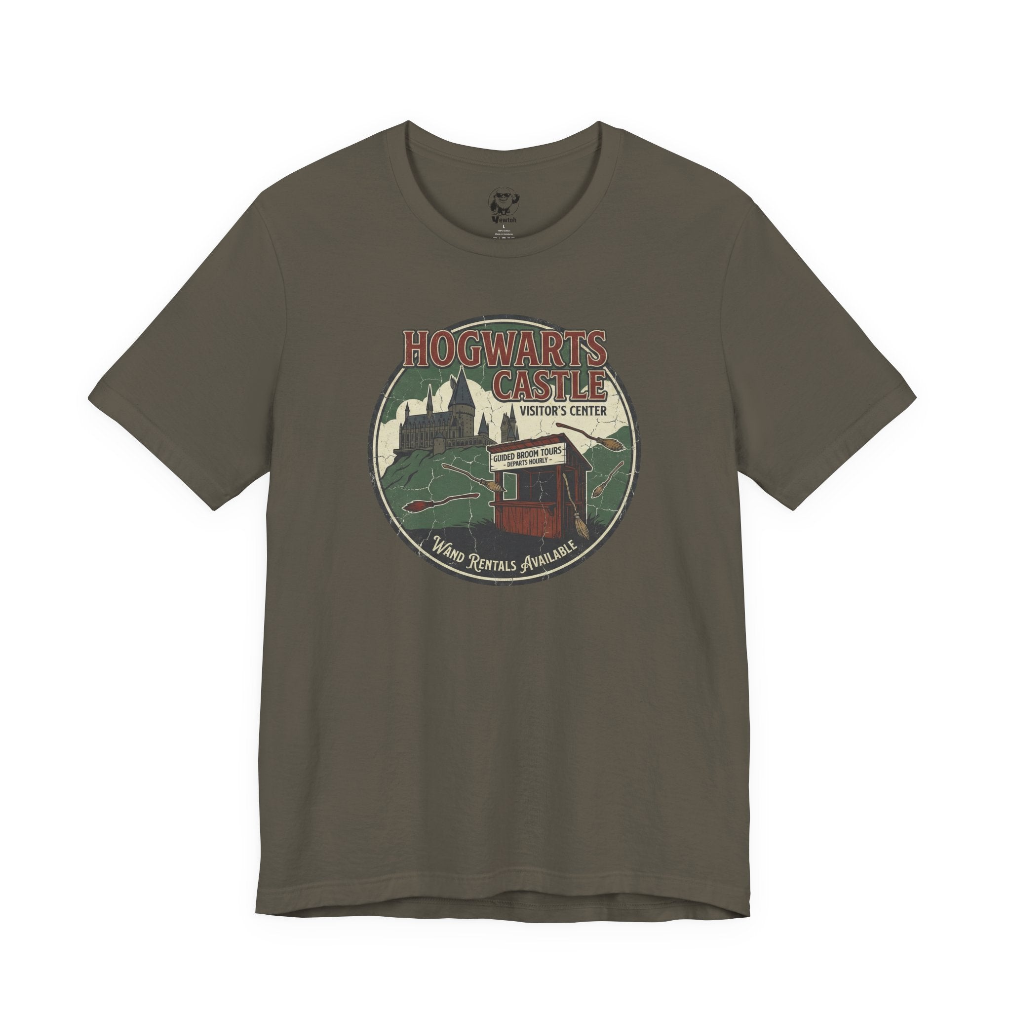 Hogwarts Castle Vintage Travel Tee — "Hogwarts Castle Visitor Center" Graphic T-Shirt