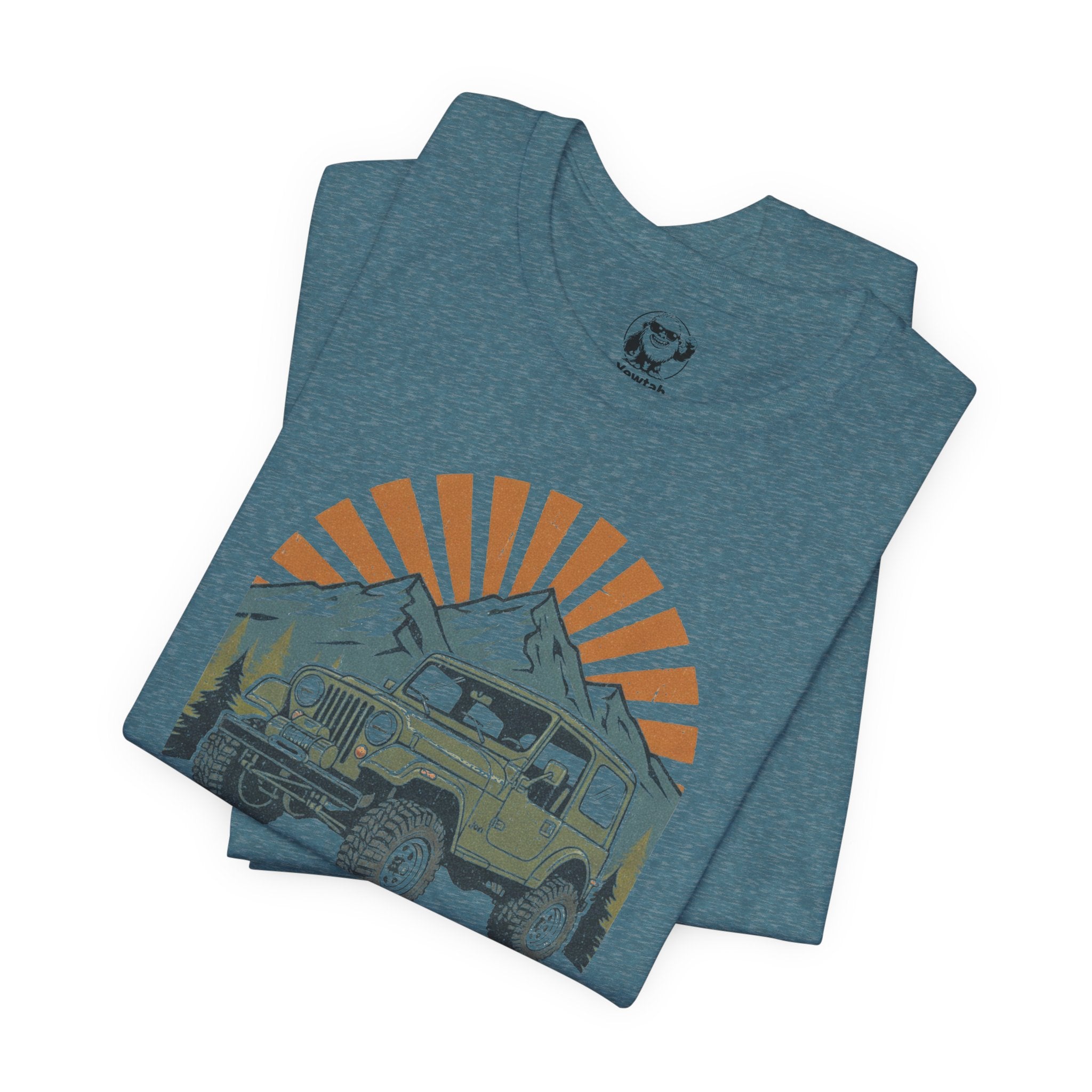 Vintage 4x4 Adventure Tee — Sunset Mountain Off-Road Graphic T-Shirt