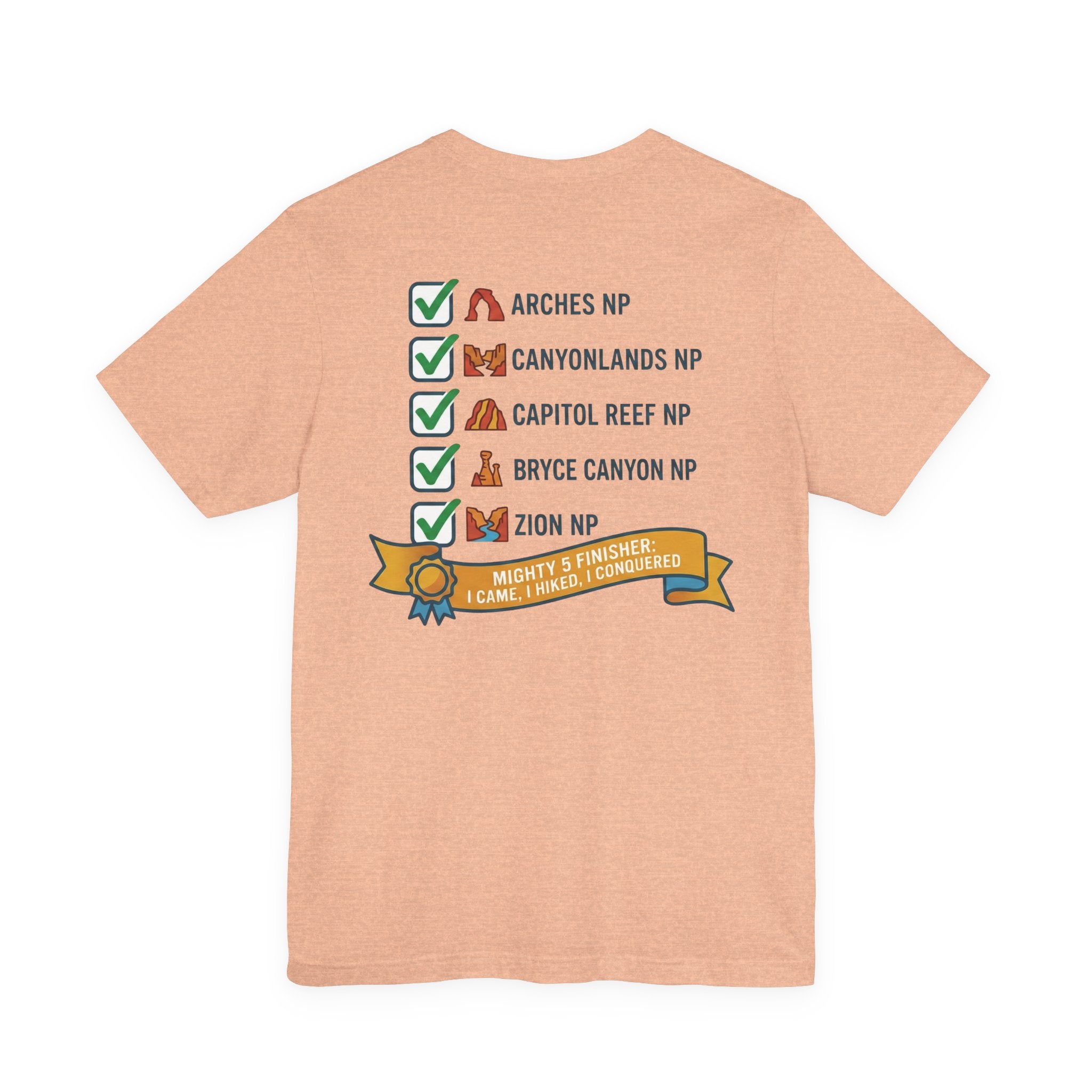 The Mighty Five Finisher Tee — Utah National Parks T-Shirt