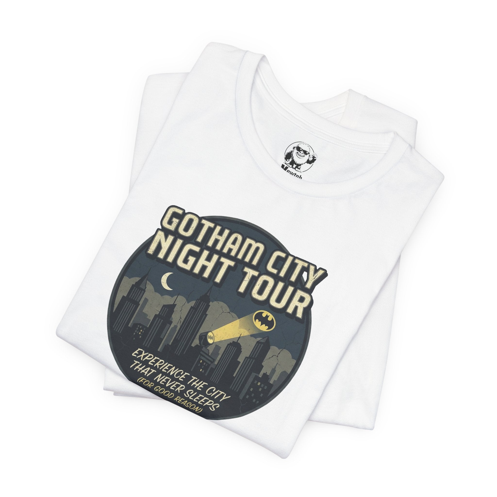 Gotham City Night Tour T‑Shirt — 'Gotham City Night Tour: Discover the City That Never Sleeps' Graphic Tee