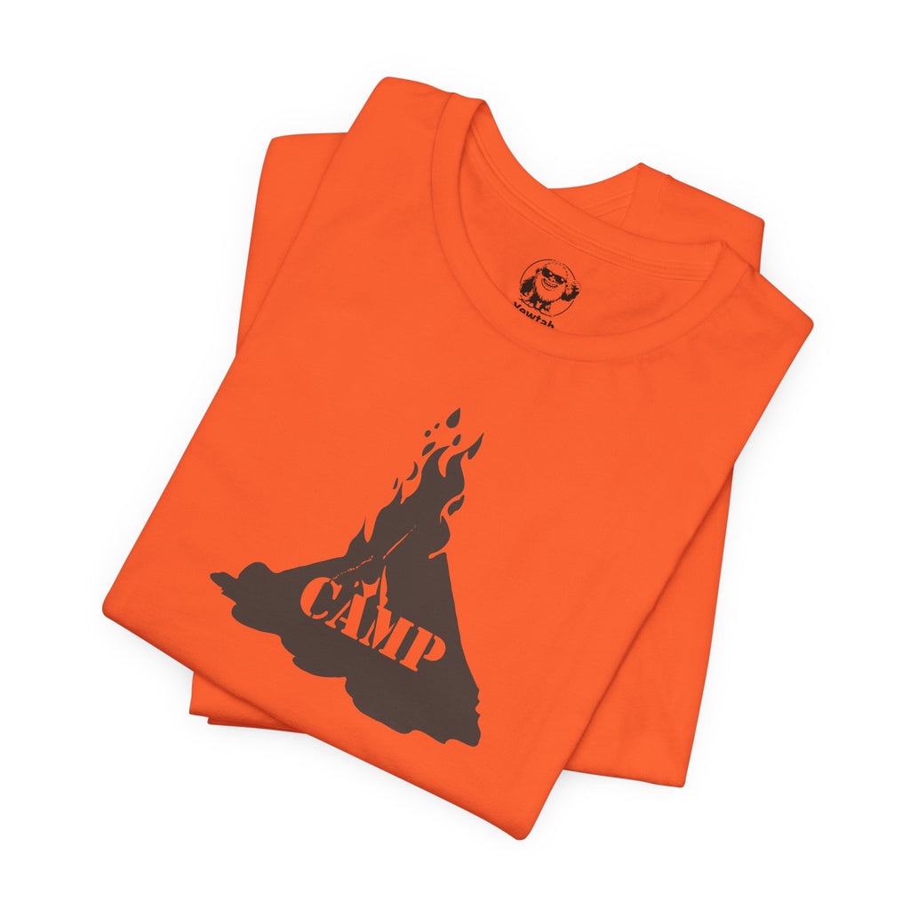 Campfire Graphic Tee — "Camp" Outdoor Adventure T-Shirt