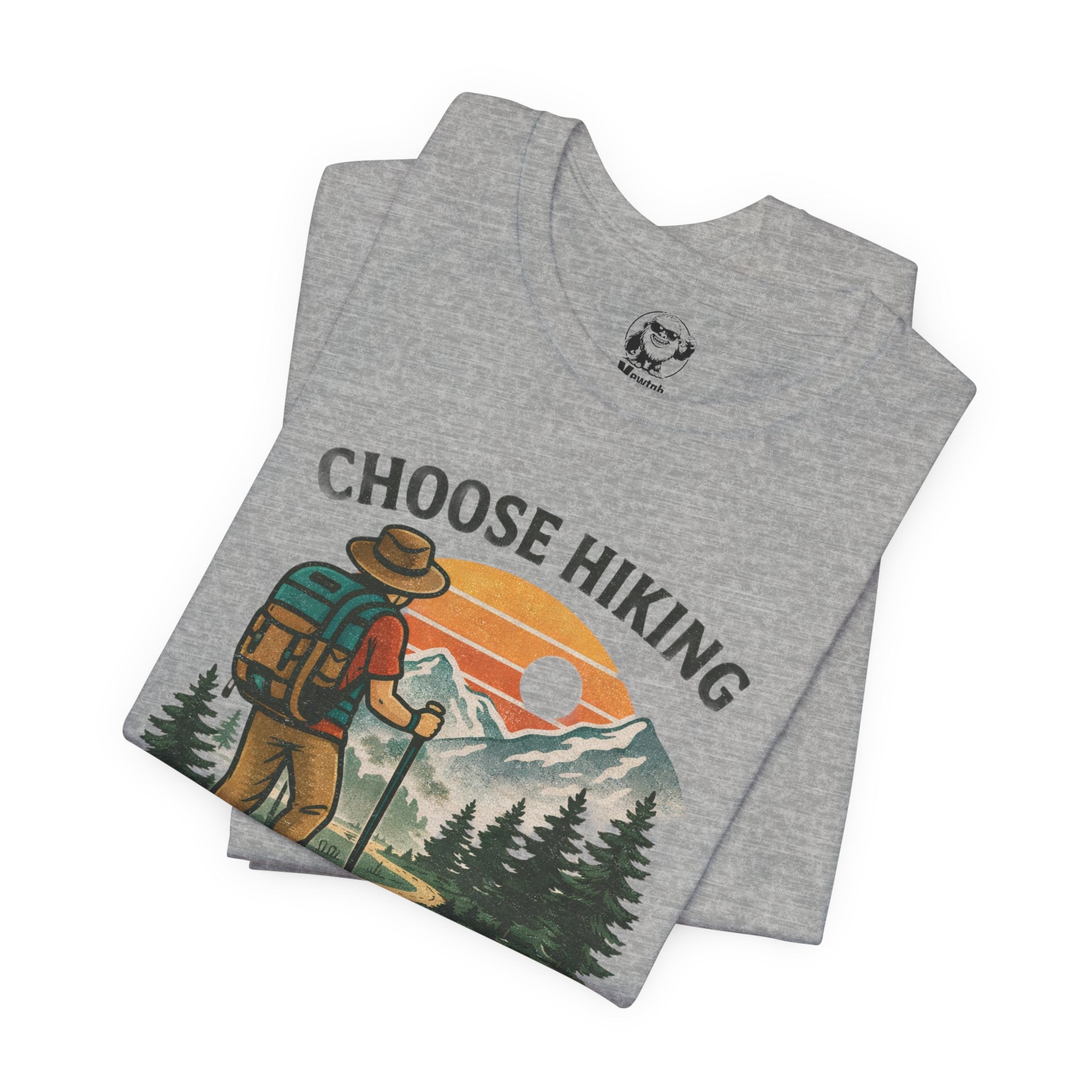 Choose Hiking Because Throat Punching Is Frowned Upon - Vintage Outdoor Tee