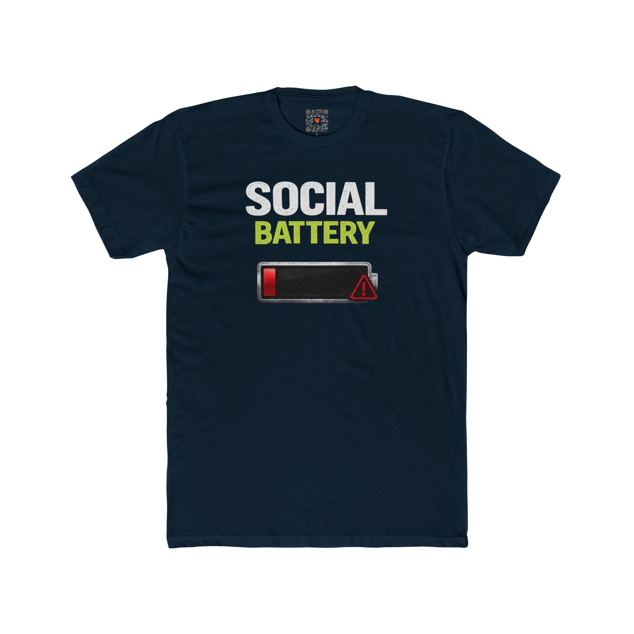 Social Battery Low T-Shirt — Funny Introvert Graphic Tee