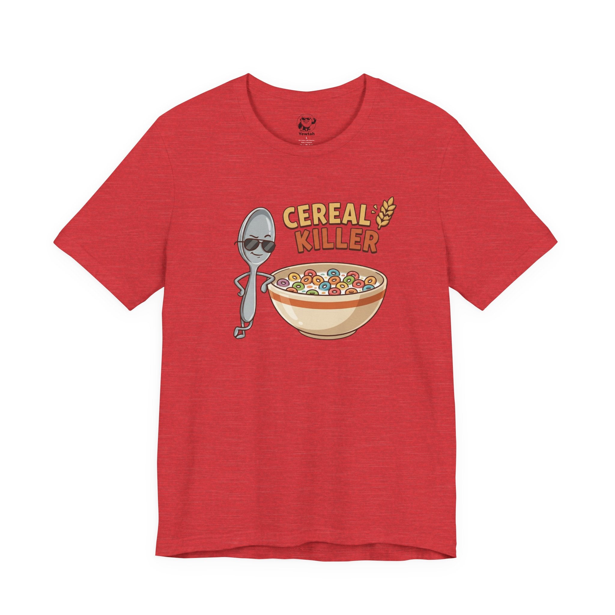Cereal Killer Tee — Funny Spoon & Cereal Bowl Graphic T-Shirt