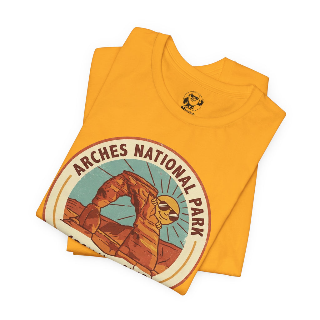 Arches National Park T‑Shirt — "Arch You Glad You Came?" Vintage Travel Tee