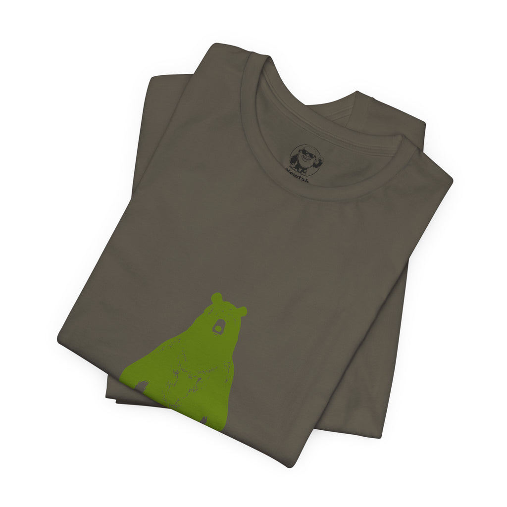 Bear Hug T-Shirt — Cute Green Bear Graphic Tee