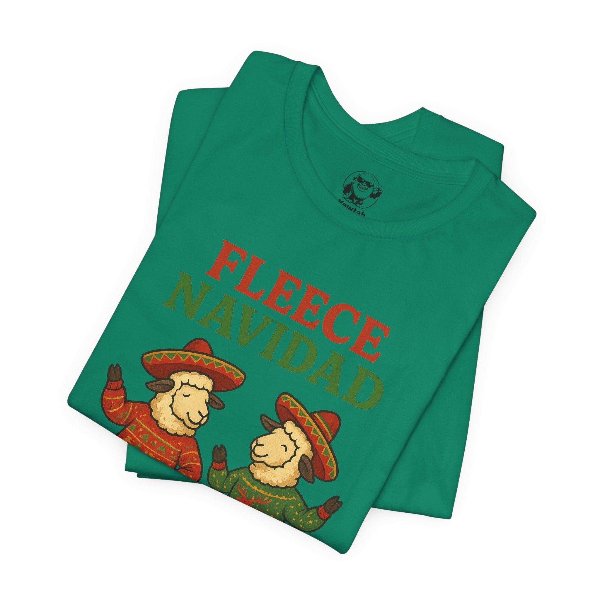 Fleece Navidad Tee — Funny Holiday Sheep Christmas Shirt