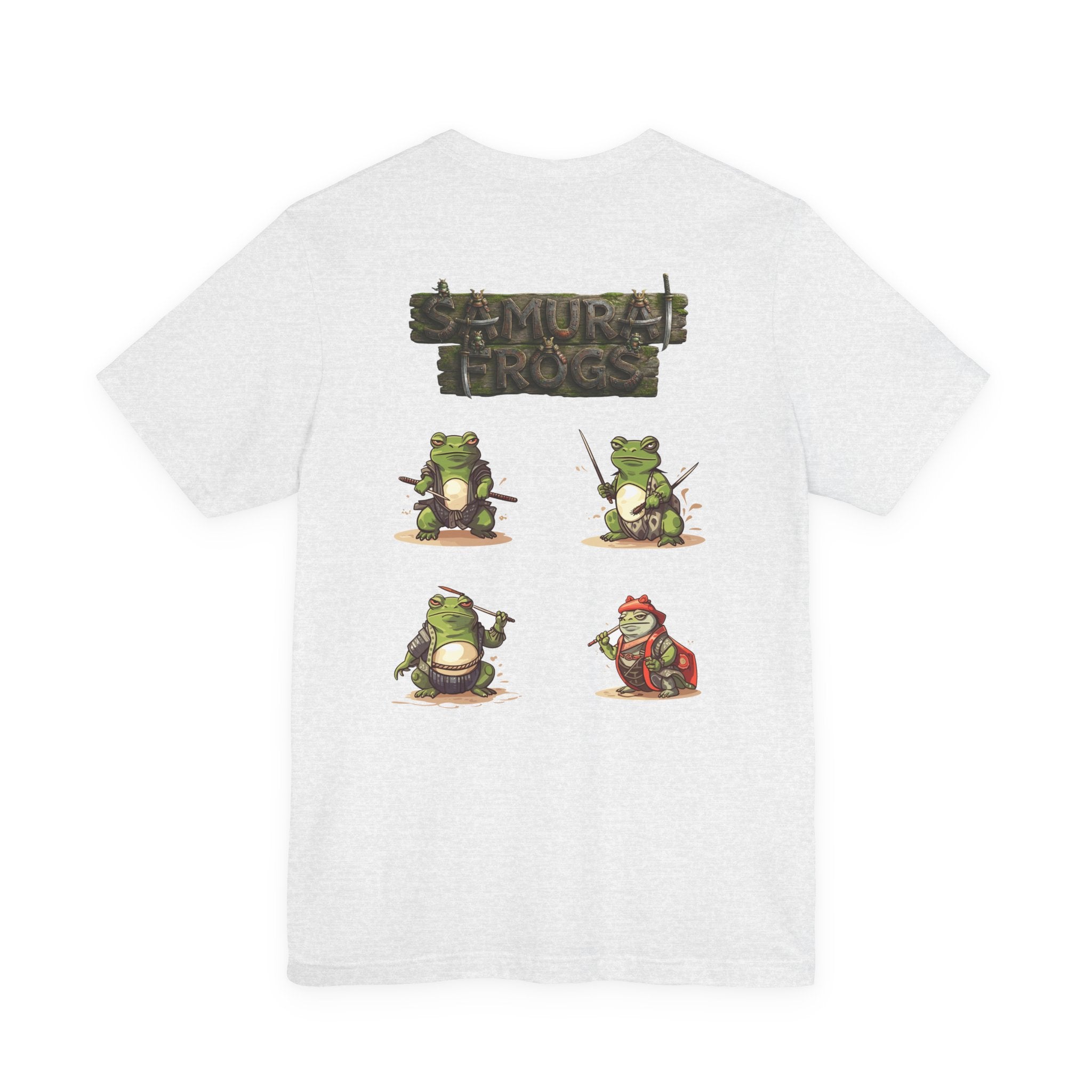 Samurai Frogs T-Shirt — Cute Warrior Frogs Graphic Tee