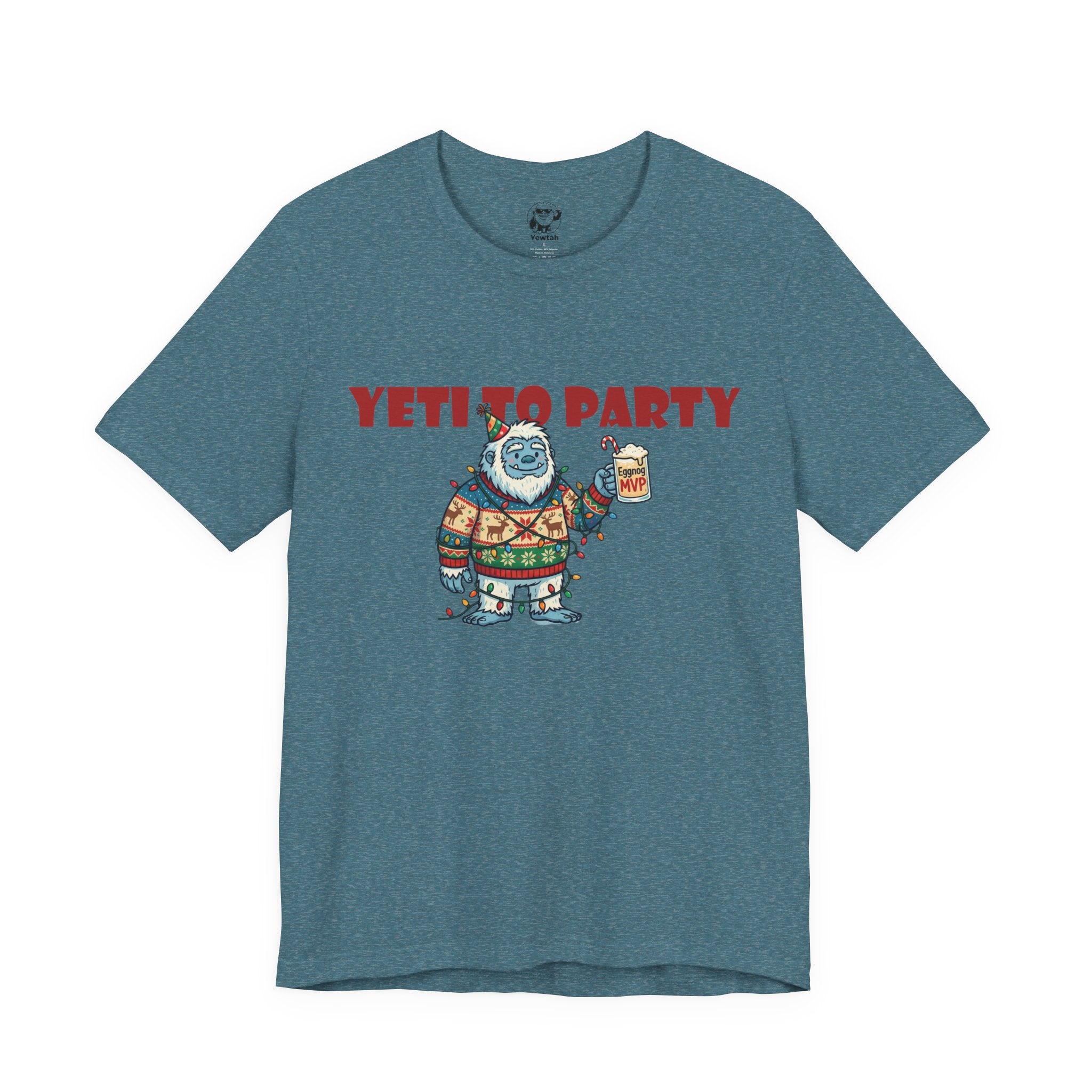 Yeti To Party T-Shirt — Funny Holiday Yeti Holding Beer Graphic Tee