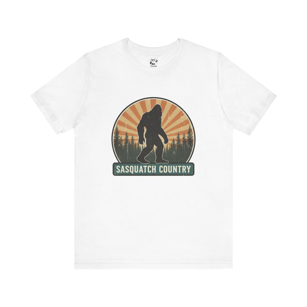 Sasquatch Country Tee — Retro Bigfoot Graphic T-Shirt