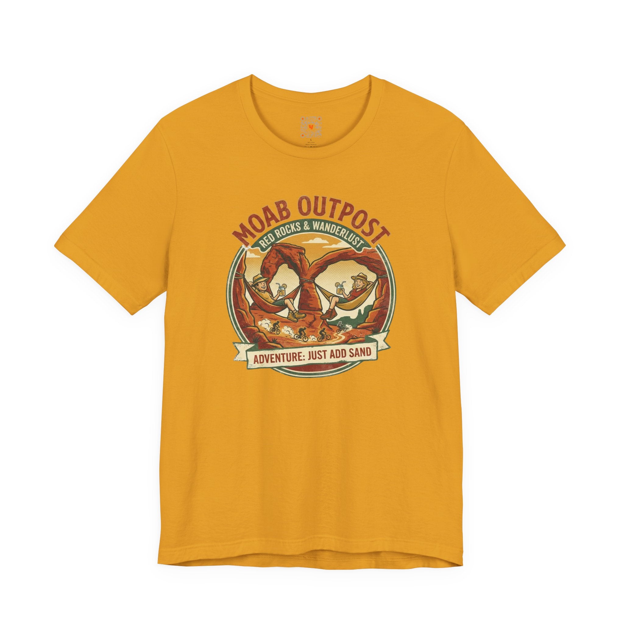 Moab Outpost Adventure Tee — "Adventure: Just Add Sand" Graphic T-Shirt