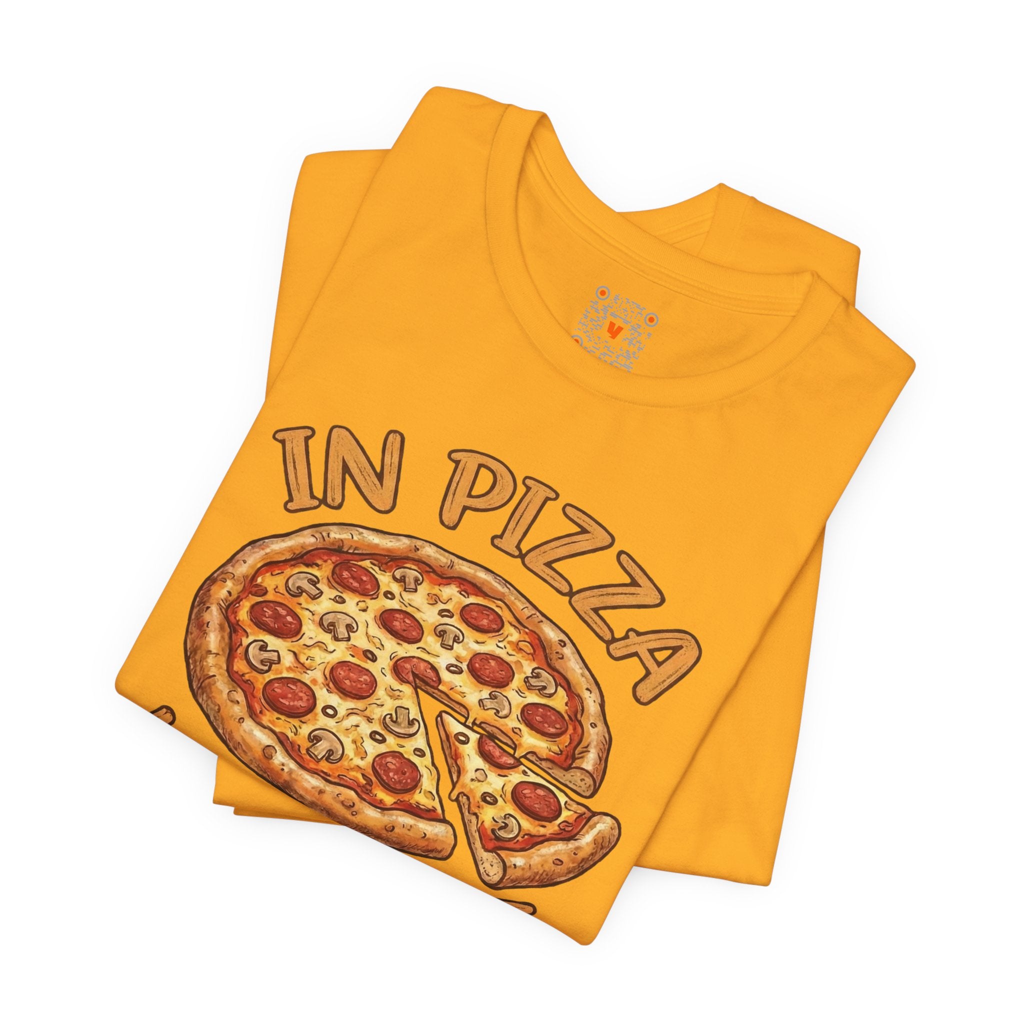 Pizza Graphic Tee "In Pizza We Crust" – Funny Food Lover T‑Shirt