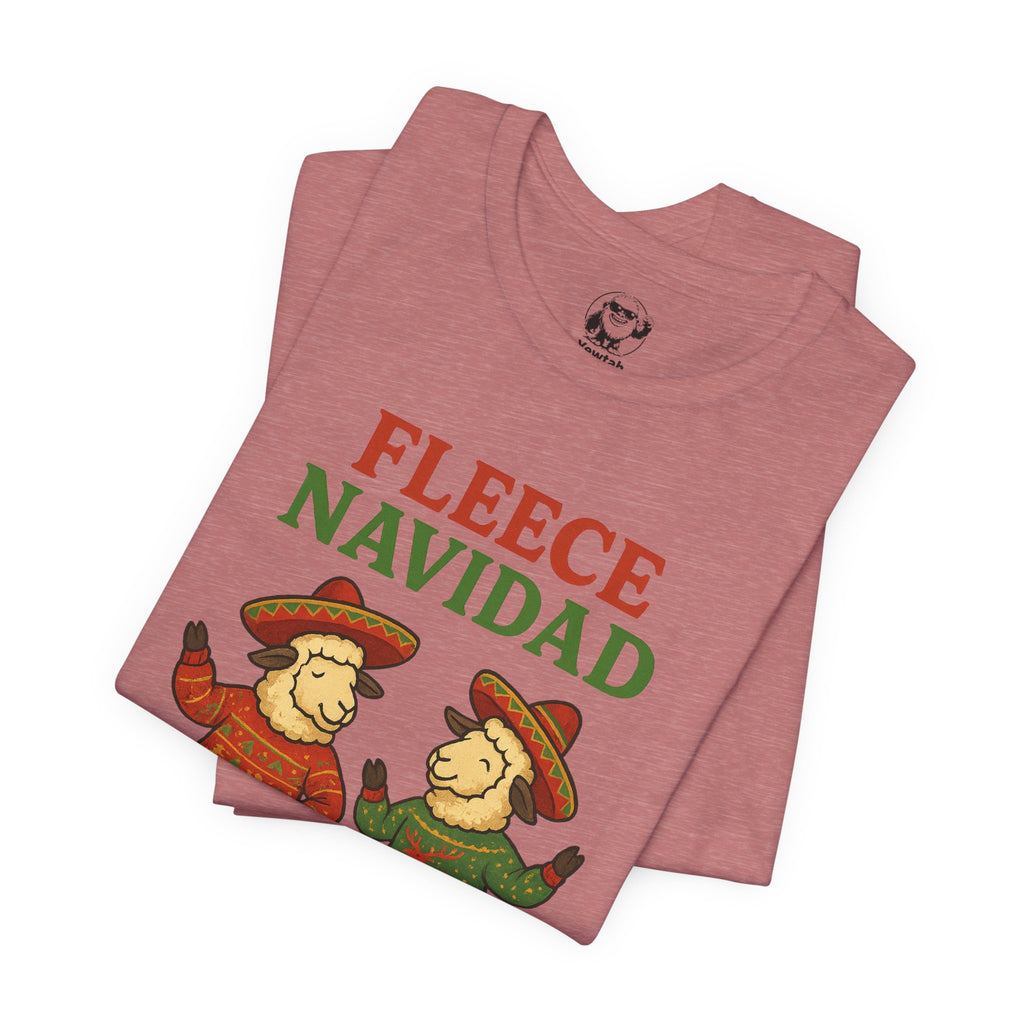 Fleece Navidad Tee — Funny Holiday Sheep Christmas Shirt