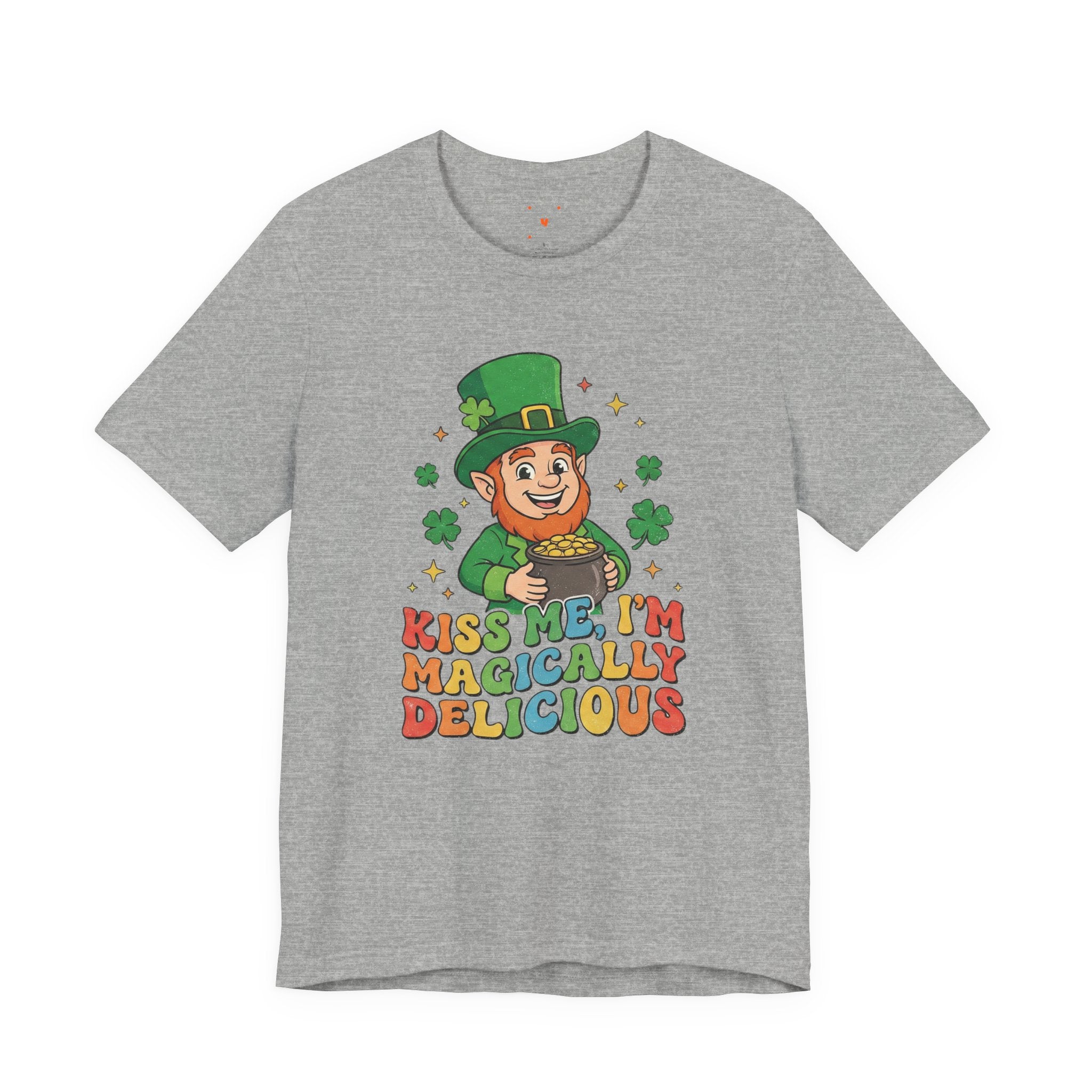St. Patrick's Day Leprechaun Tee — "Kiss Me I'm Magically Delicious"