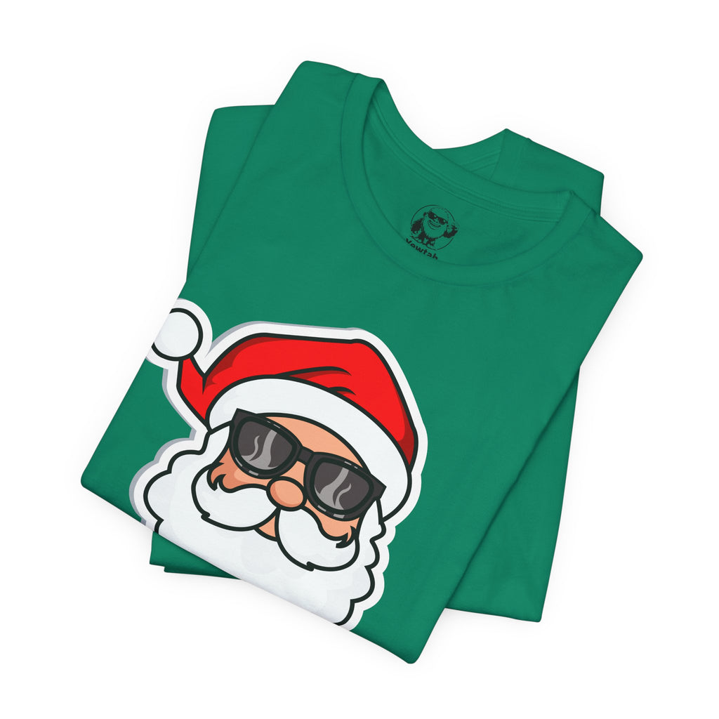 Santa with Sunglasses T‑Shirt — Cool Christmas Santa Tee