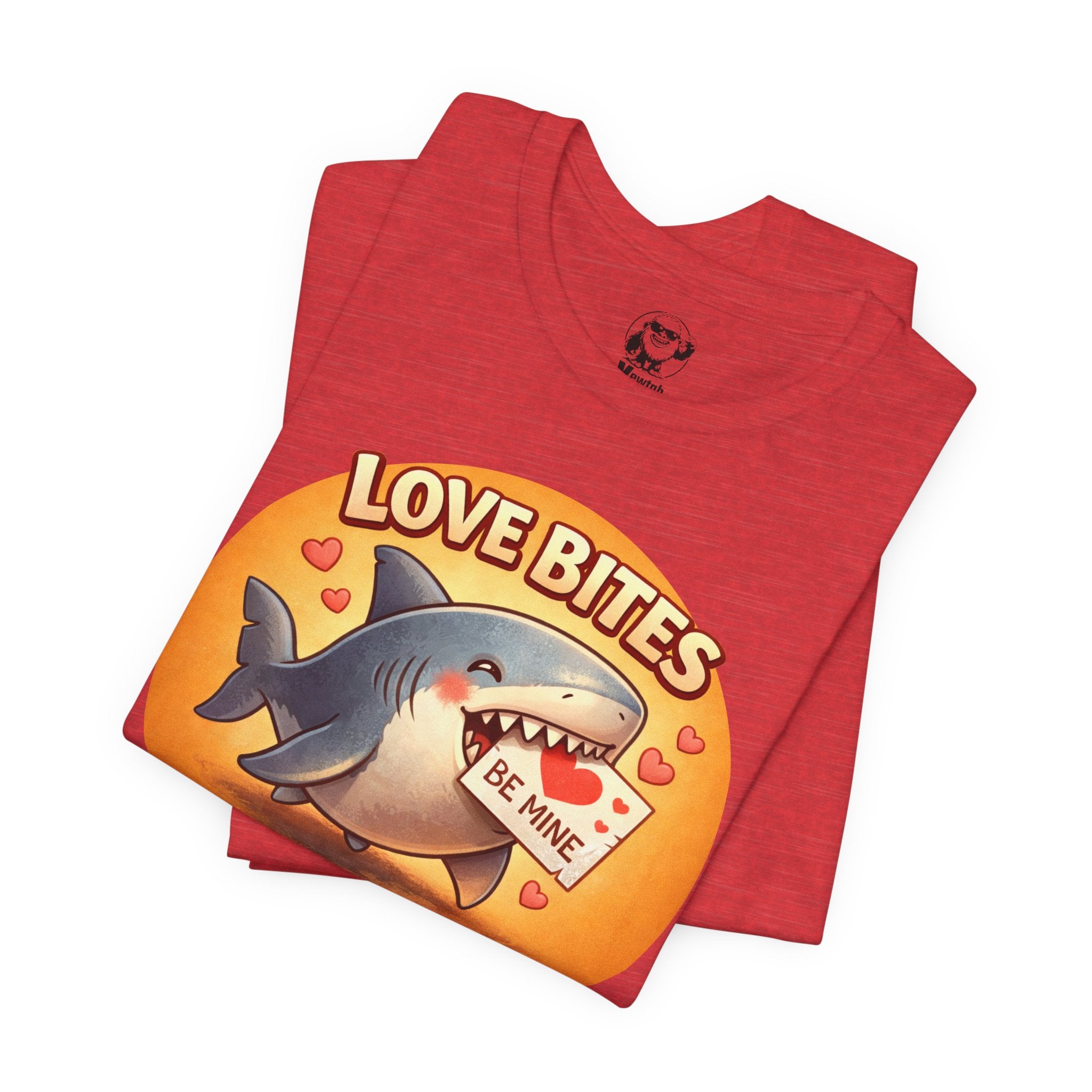 Love Bites Shark T-Shirt — 'Be Mine' Valentines Graphic Tee