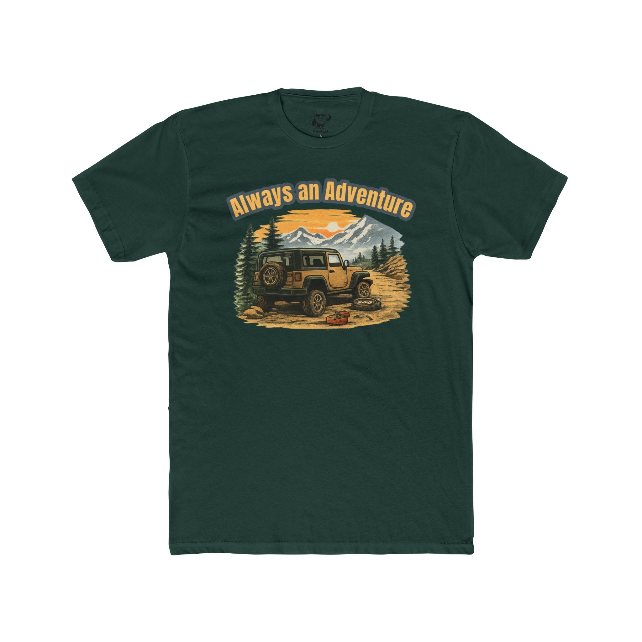 Adventure Jeep T‑Shirt — "Always an Adventure" Outdoor Camping Tee