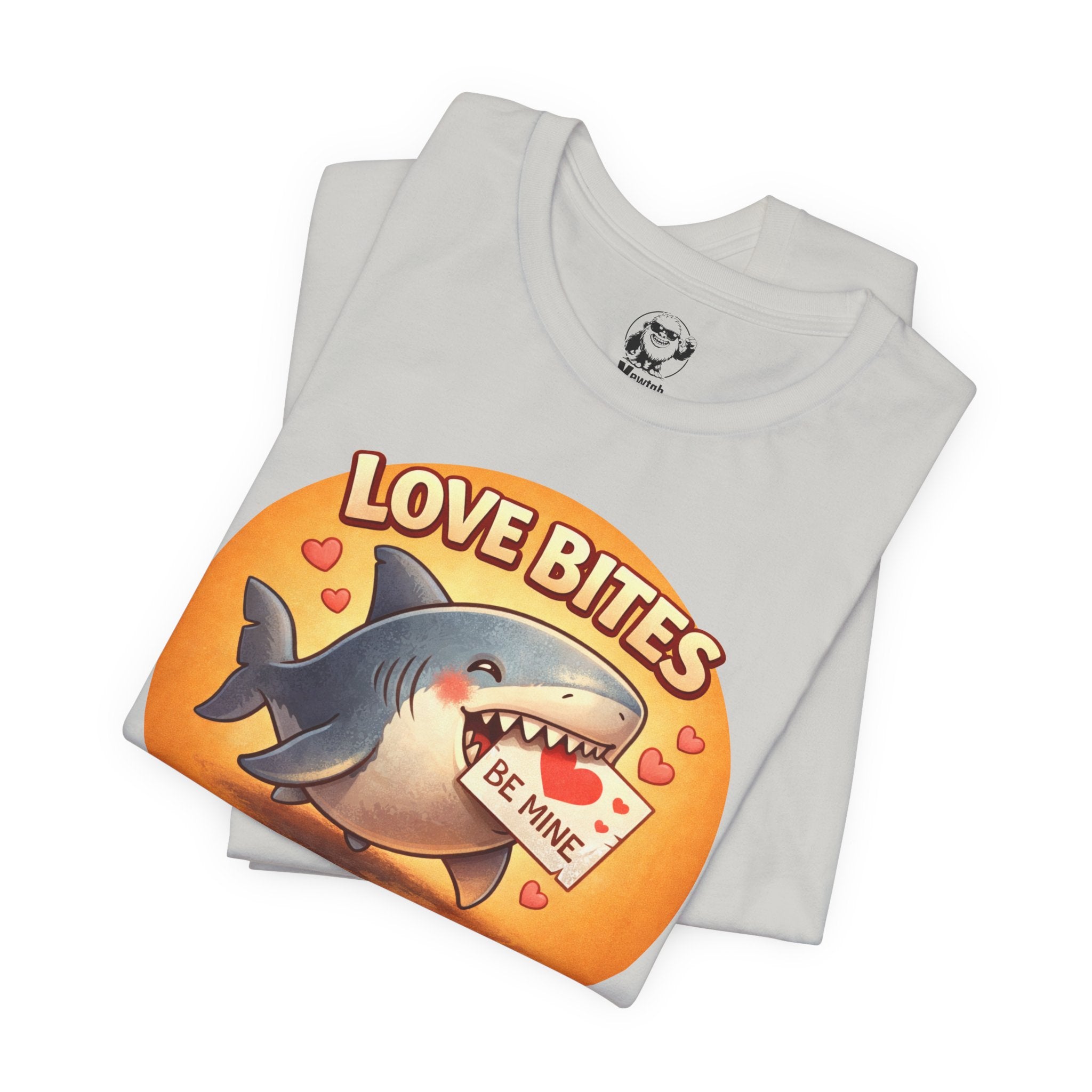 Love Bites Shark T-Shirt — 'Be Mine' Valentines Graphic Tee