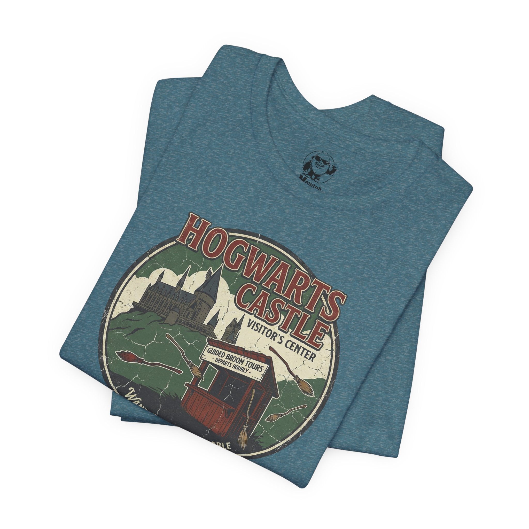 Hogwarts Castle Vintage Travel Tee — "Hogwarts Castle Visitor Center" Graphic T-Shirt