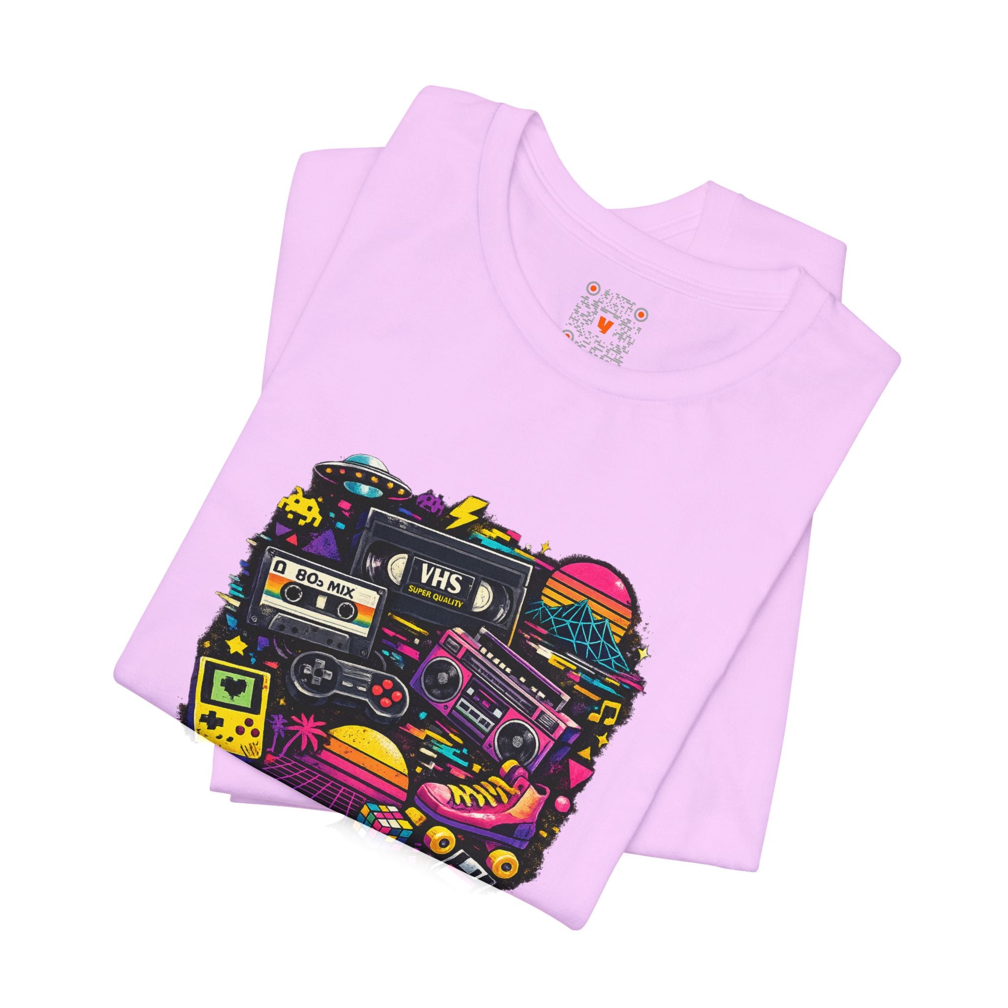 Retro Neon Graphic Tee — 80s Neon Nostalgia