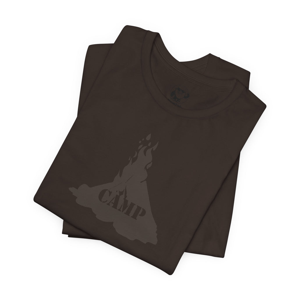 Campfire Graphic Tee — "Camp" Outdoor Adventure T-Shirt