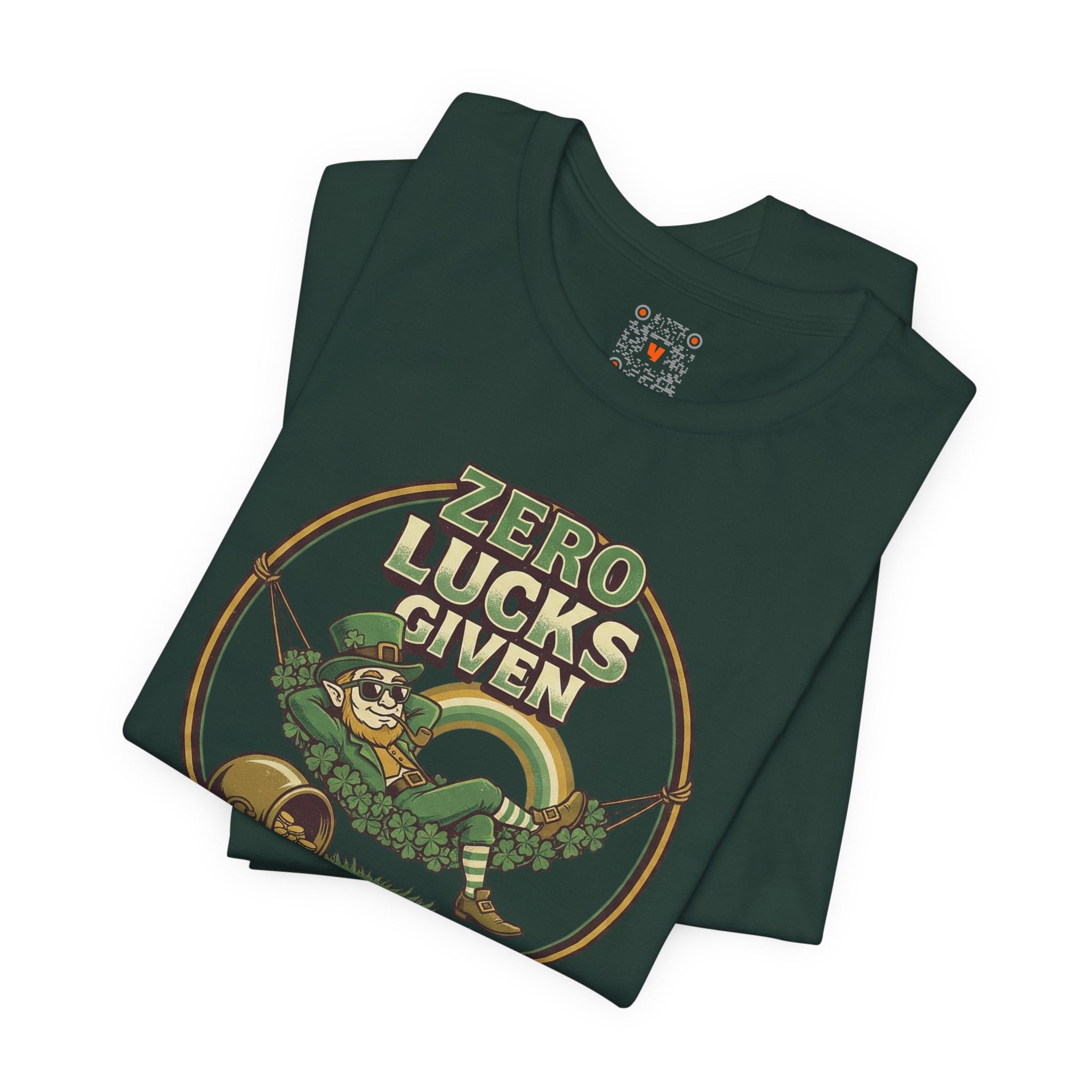 Zero Lucks Given Tee — Relaxing Leprechaun in Clover Hammock St. Patrick’s Shirt