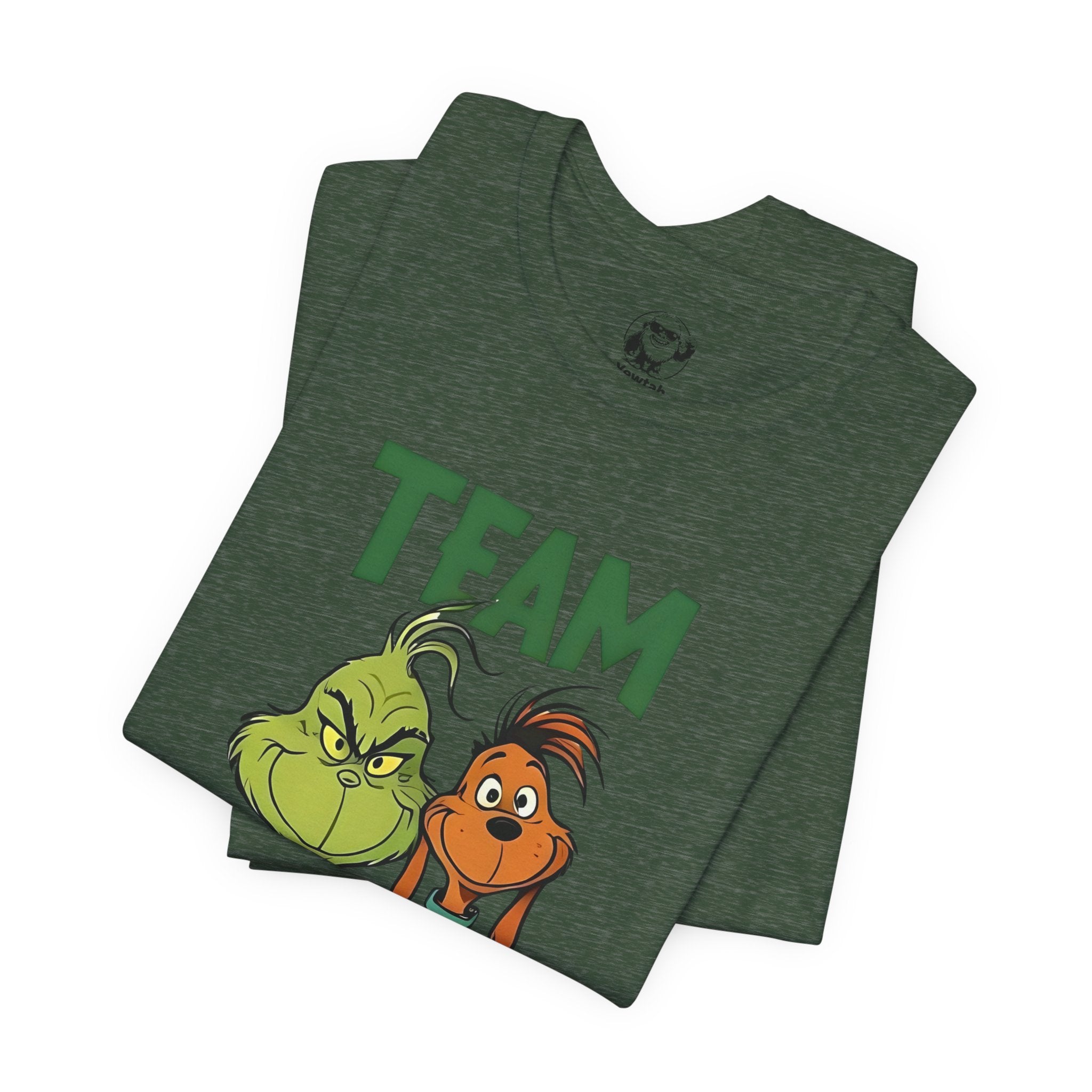 Team Grinch Tee — Funny Holiday Christmas T-Shirt with Grinch & Max Design