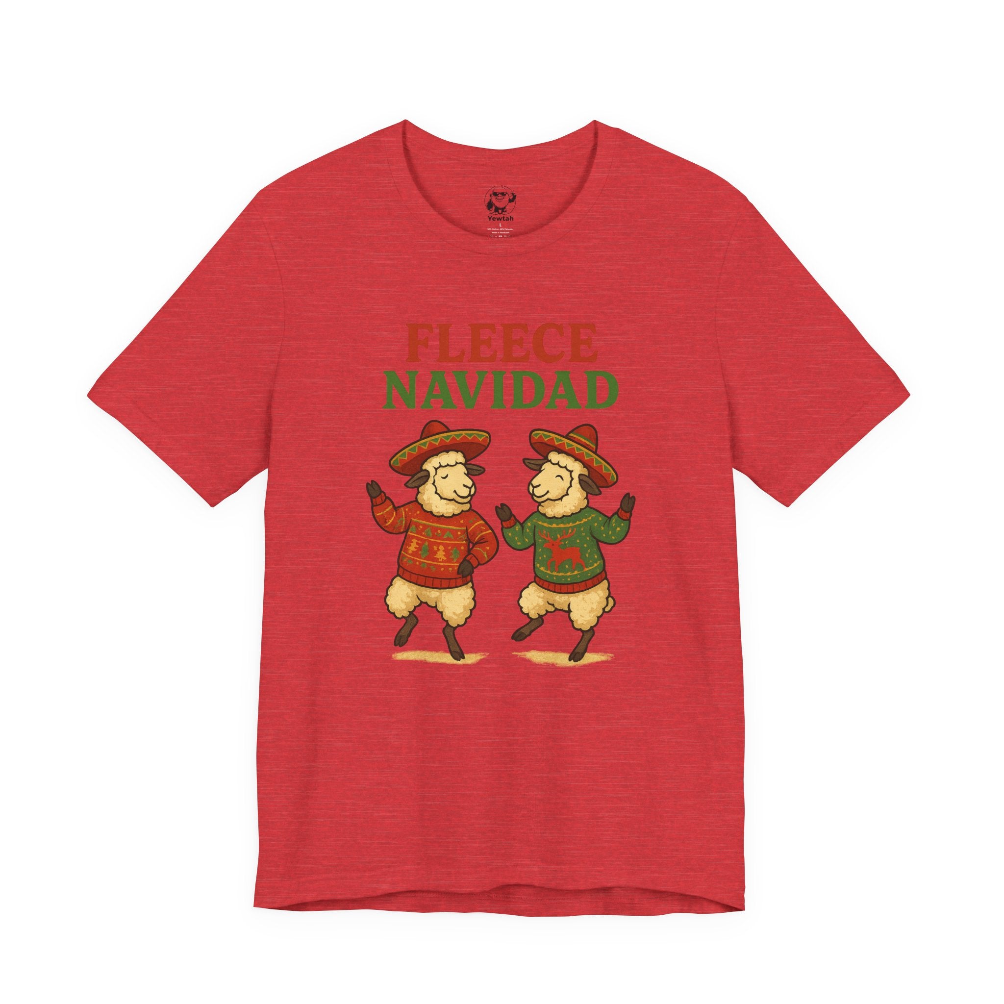 Fleece Navidad Tee — Funny Holiday Sheep Christmas Shirt
