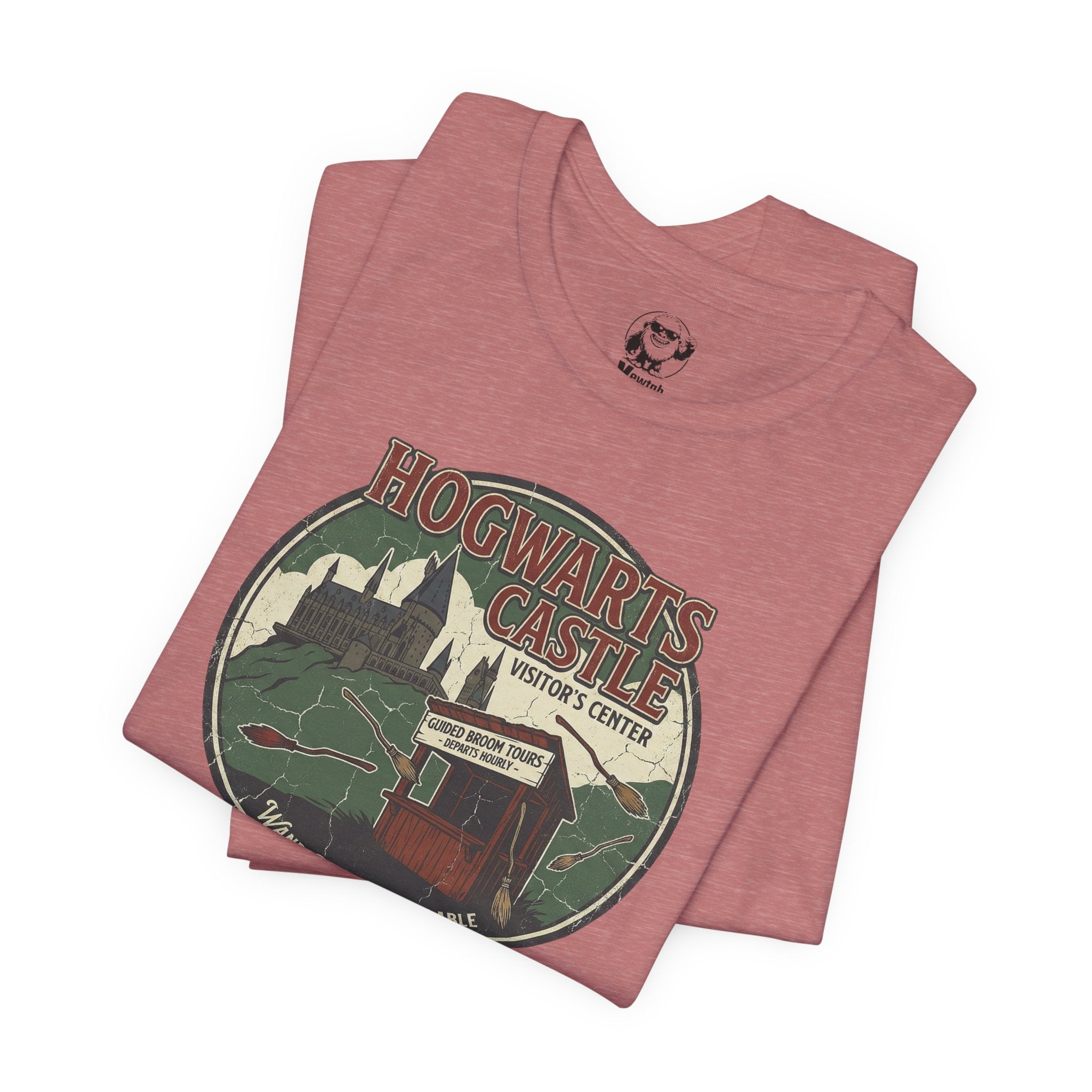 Hogwarts Castle Vintage Travel Tee — "Hogwarts Castle Visitor Center" Graphic T-Shirt