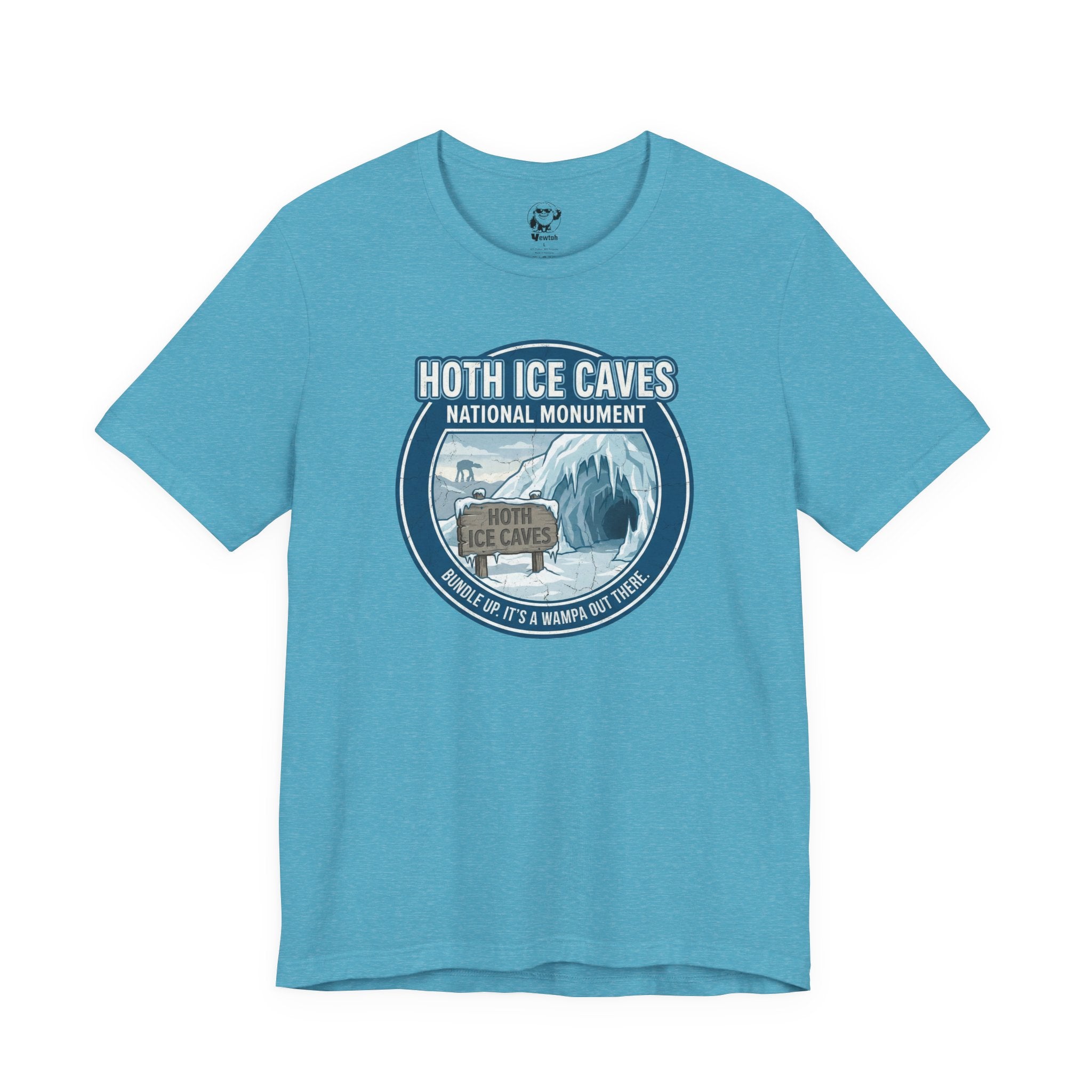 Hoth Ice Caves Tee — Vintage Star Wars-Inspired National Monument T-Shirt
