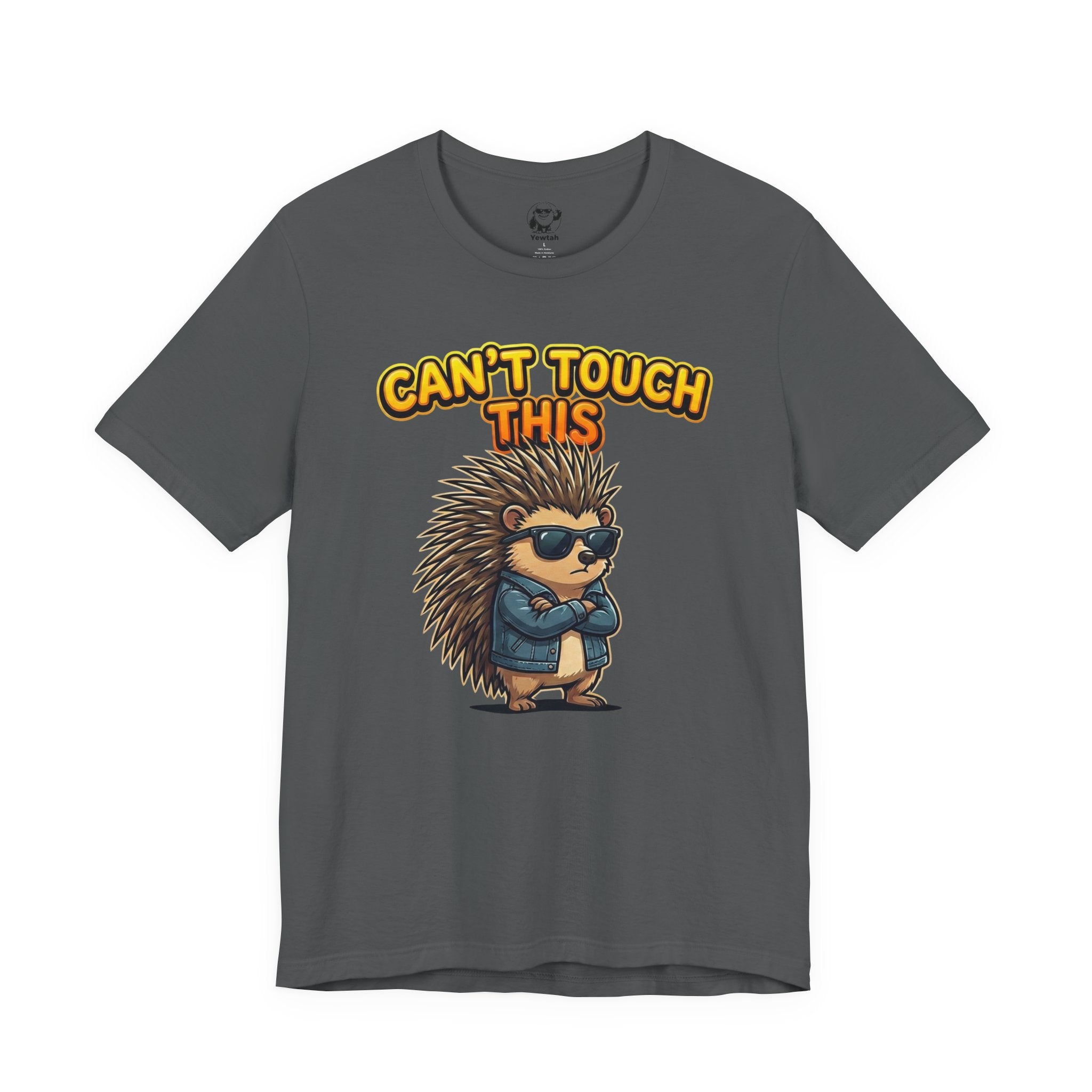 Can't Touch This Porcupine T-Shirt — Funny Sunglasses Hedgehog Tee