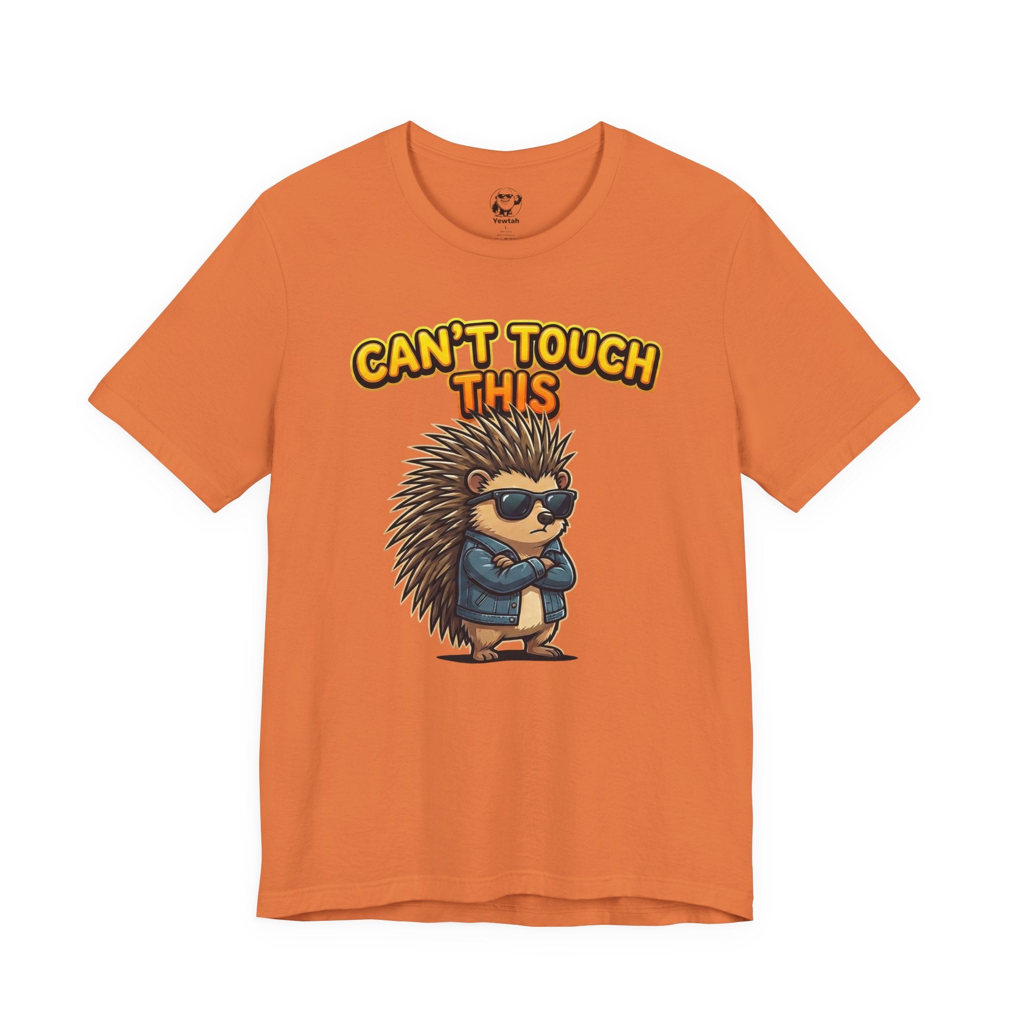 Can't Touch This Porcupine T-Shirt — Funny Sunglasses Hedgehog Tee