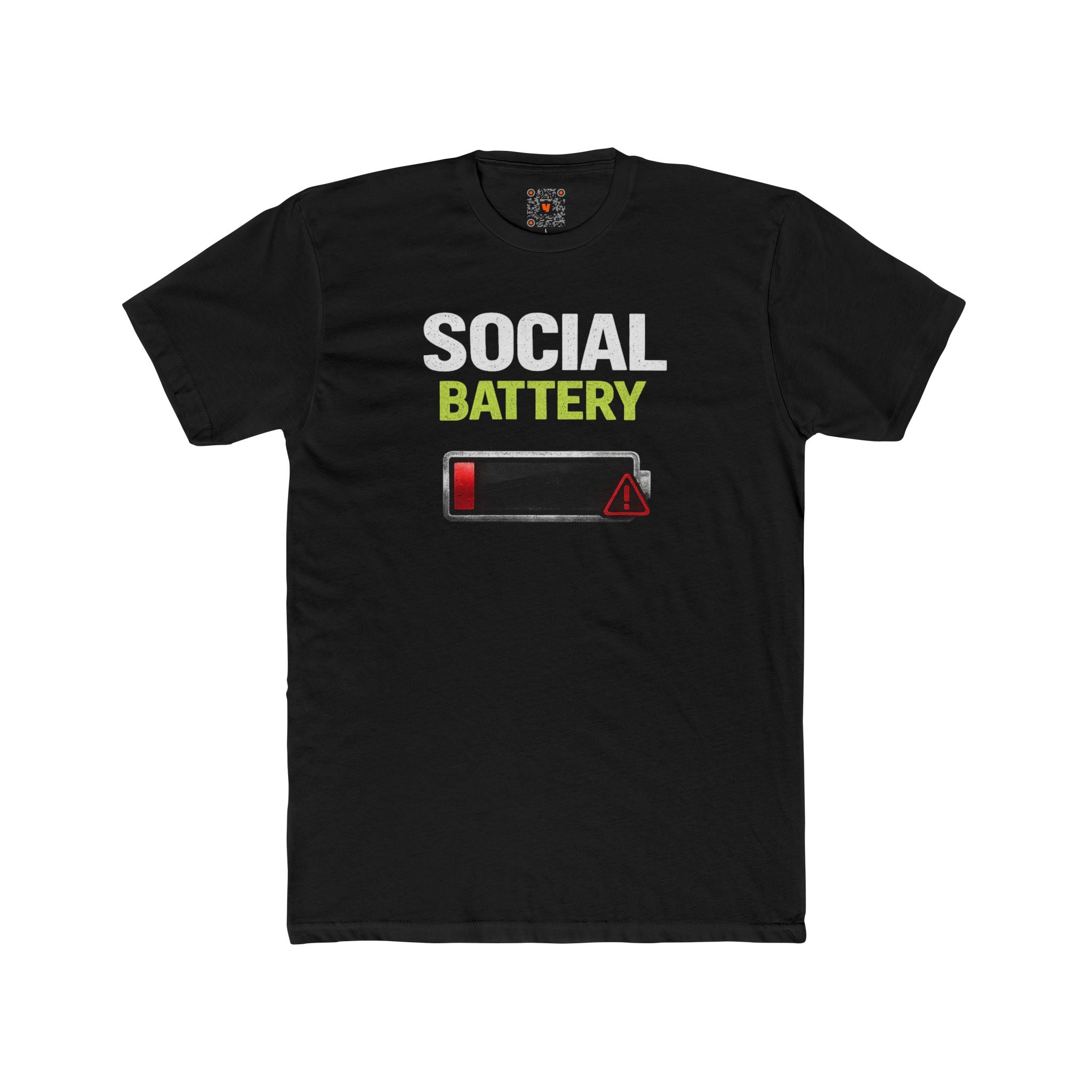 Social Battery Low T-Shirt — Funny Introvert Graphic Tee